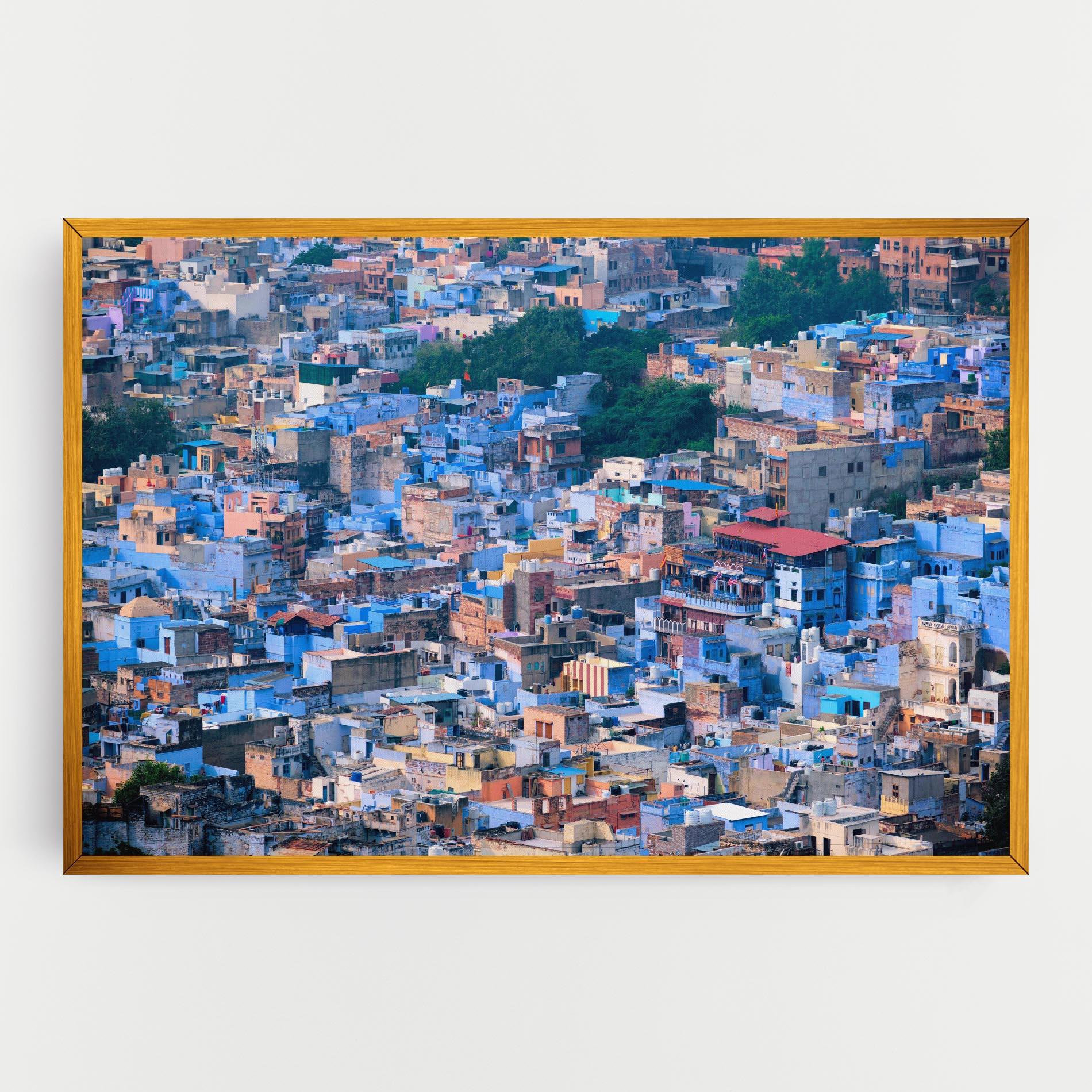 Tablou Canvas Blue City India mockup 0