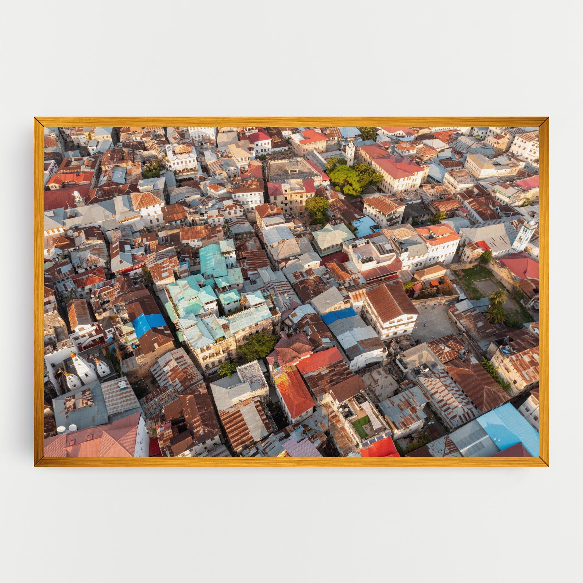 Tablou Canvas Island Tanzania Buildings mockup 0