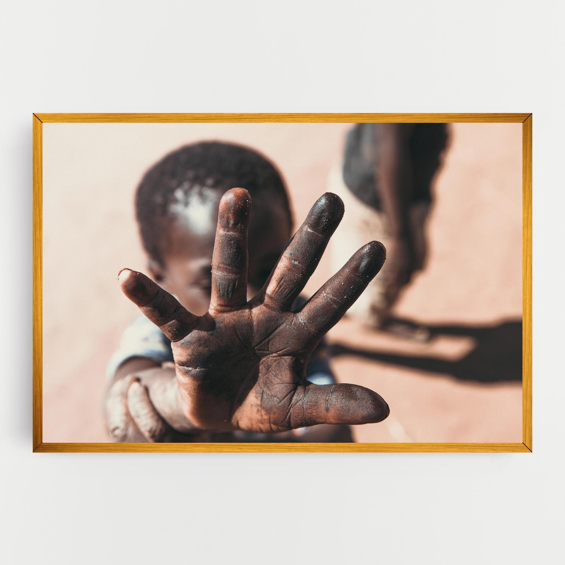 Tablou Canvas Little Dirty Hand mockup 0