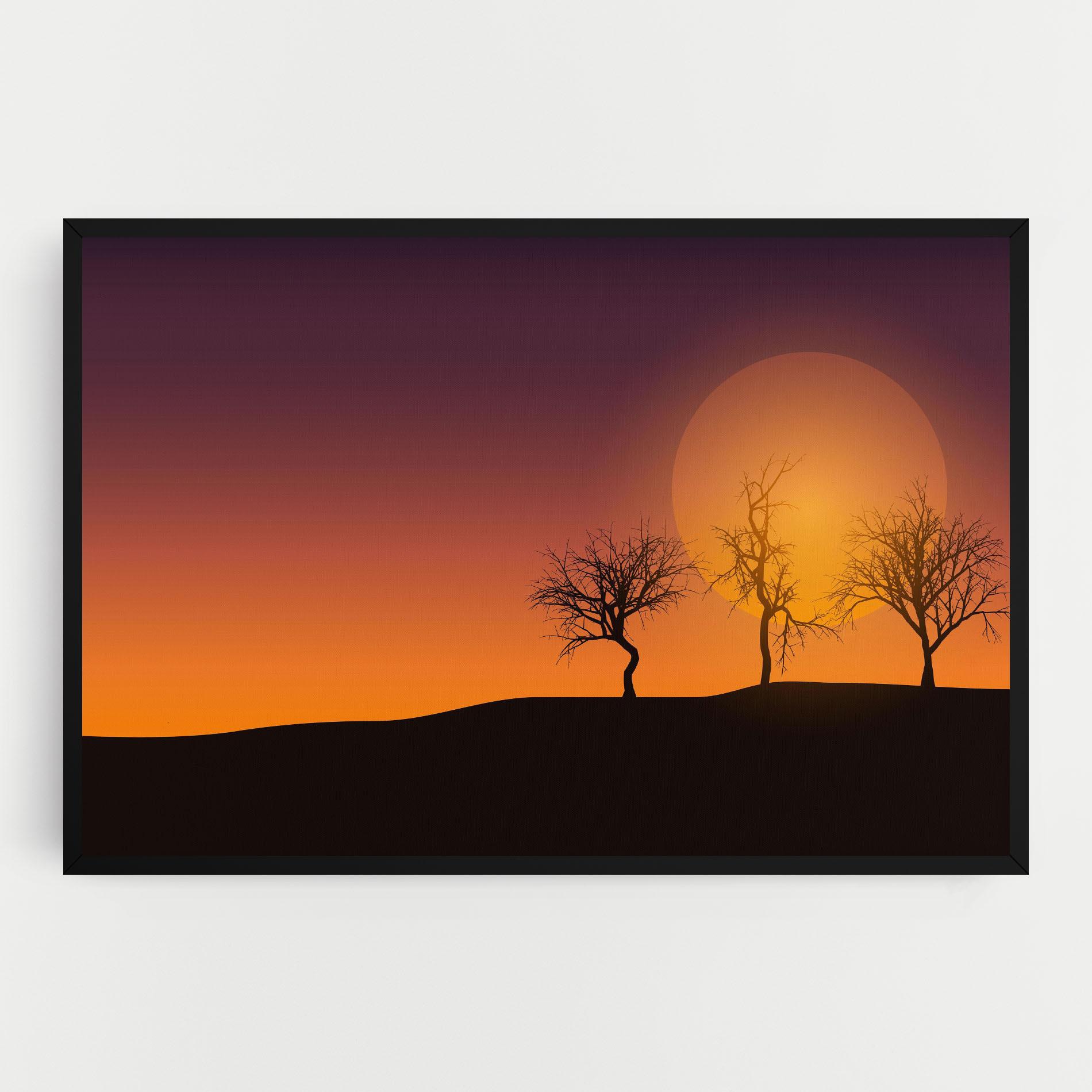 Tablou Canvas African Sunset mockup 0