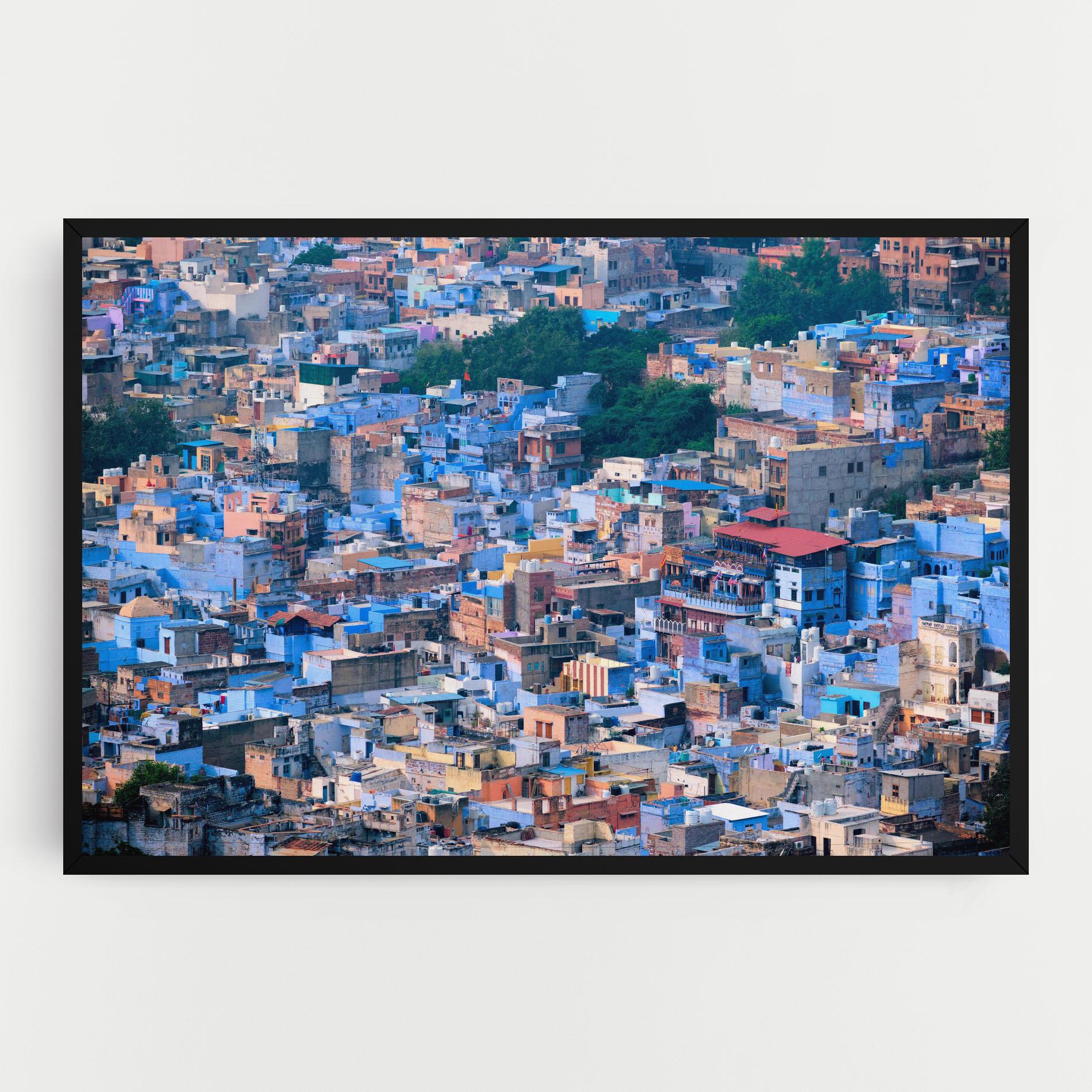 Tablou Canvas Blue City India mockup 0