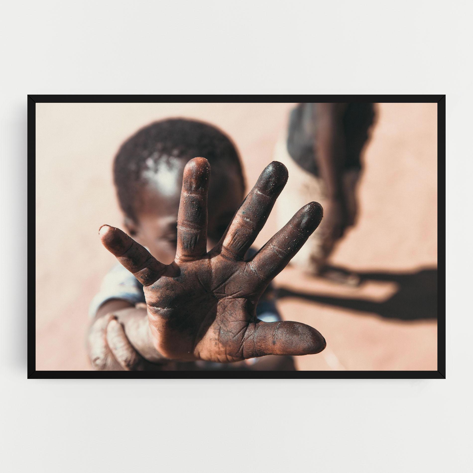 Tablou Canvas Little Dirty Hand mockup 0