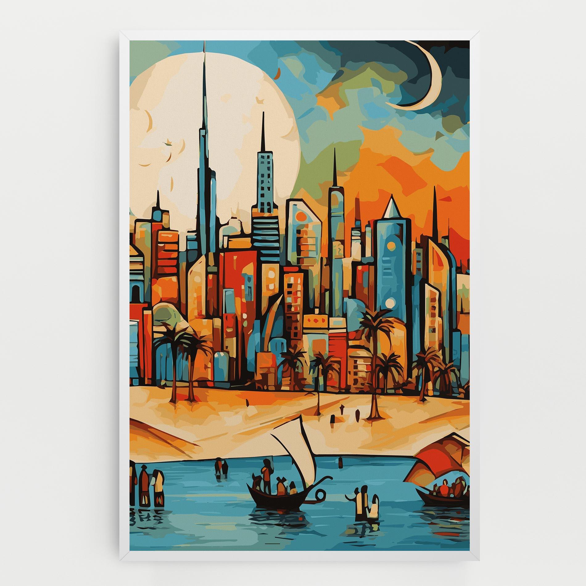 Tablou Canvas African Moon mockup 0