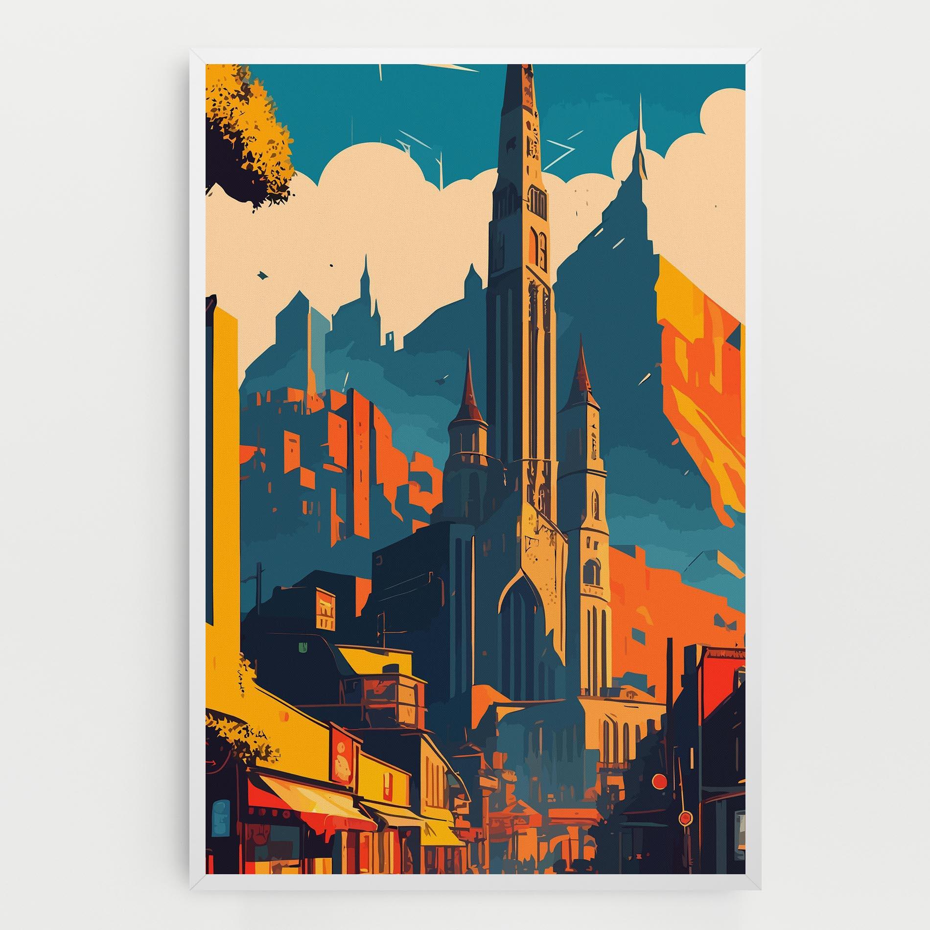 Tablou Canvas African Tower mockup 0