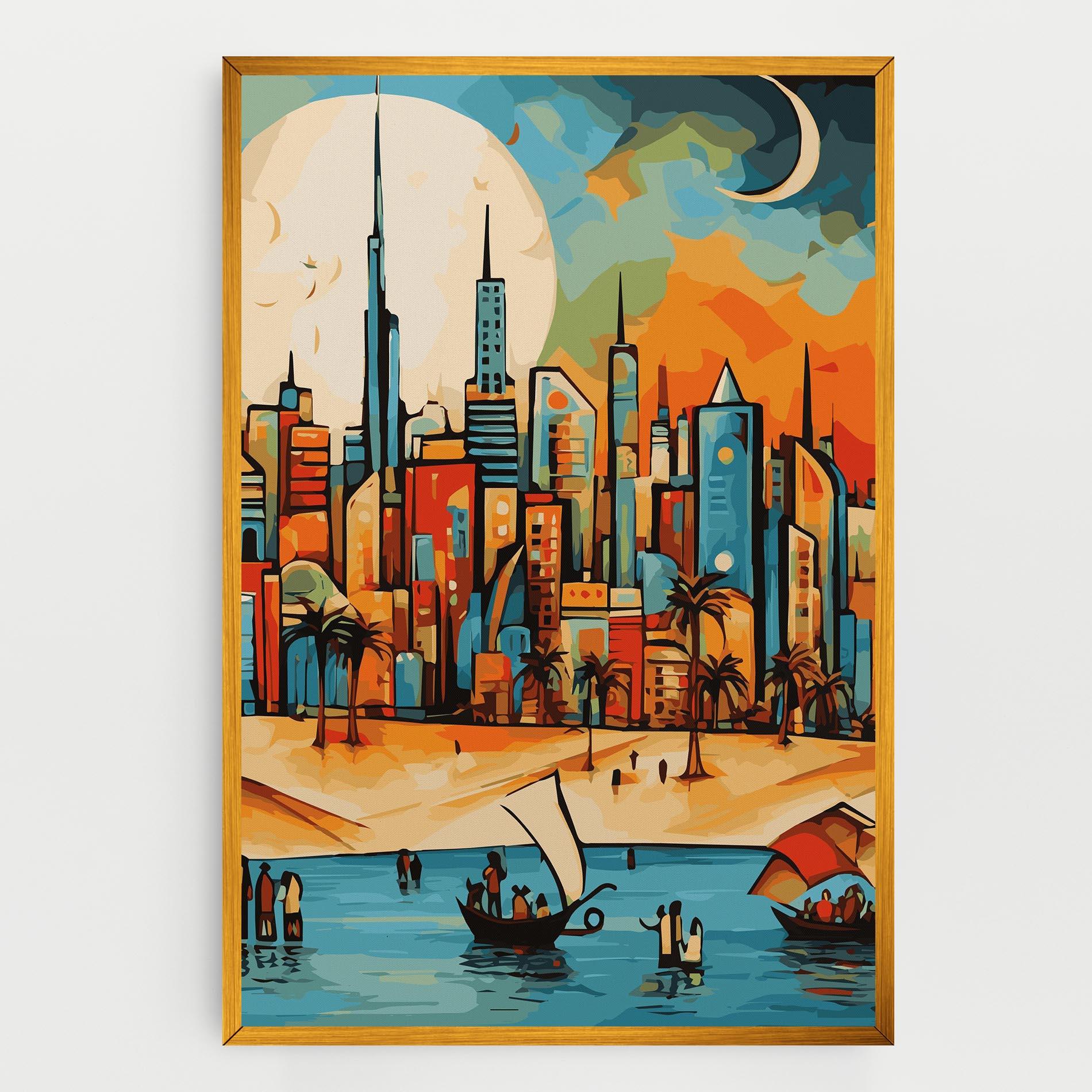 Tablou Canvas African Moon mockup 0