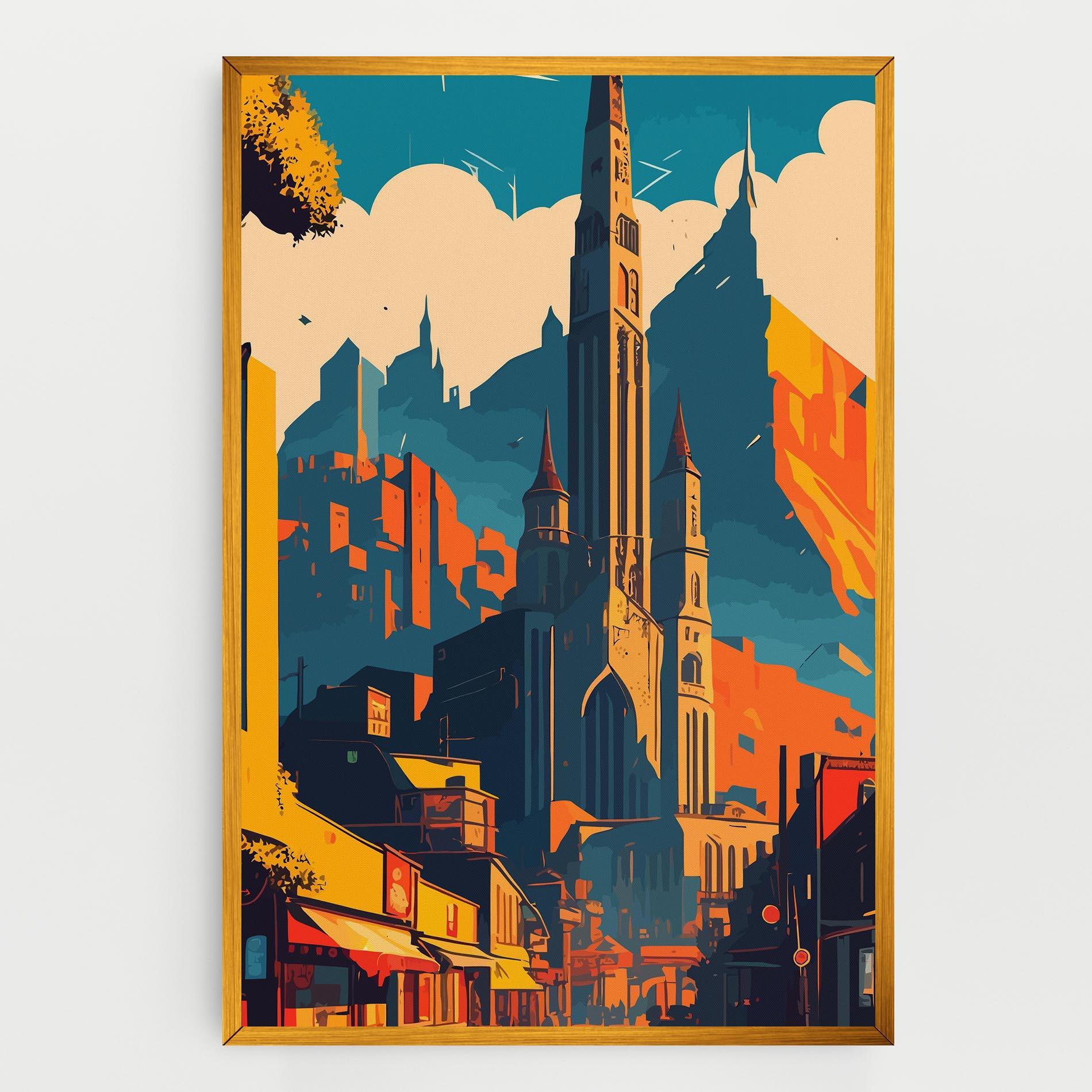 Tablou Canvas African Tower mockup 0