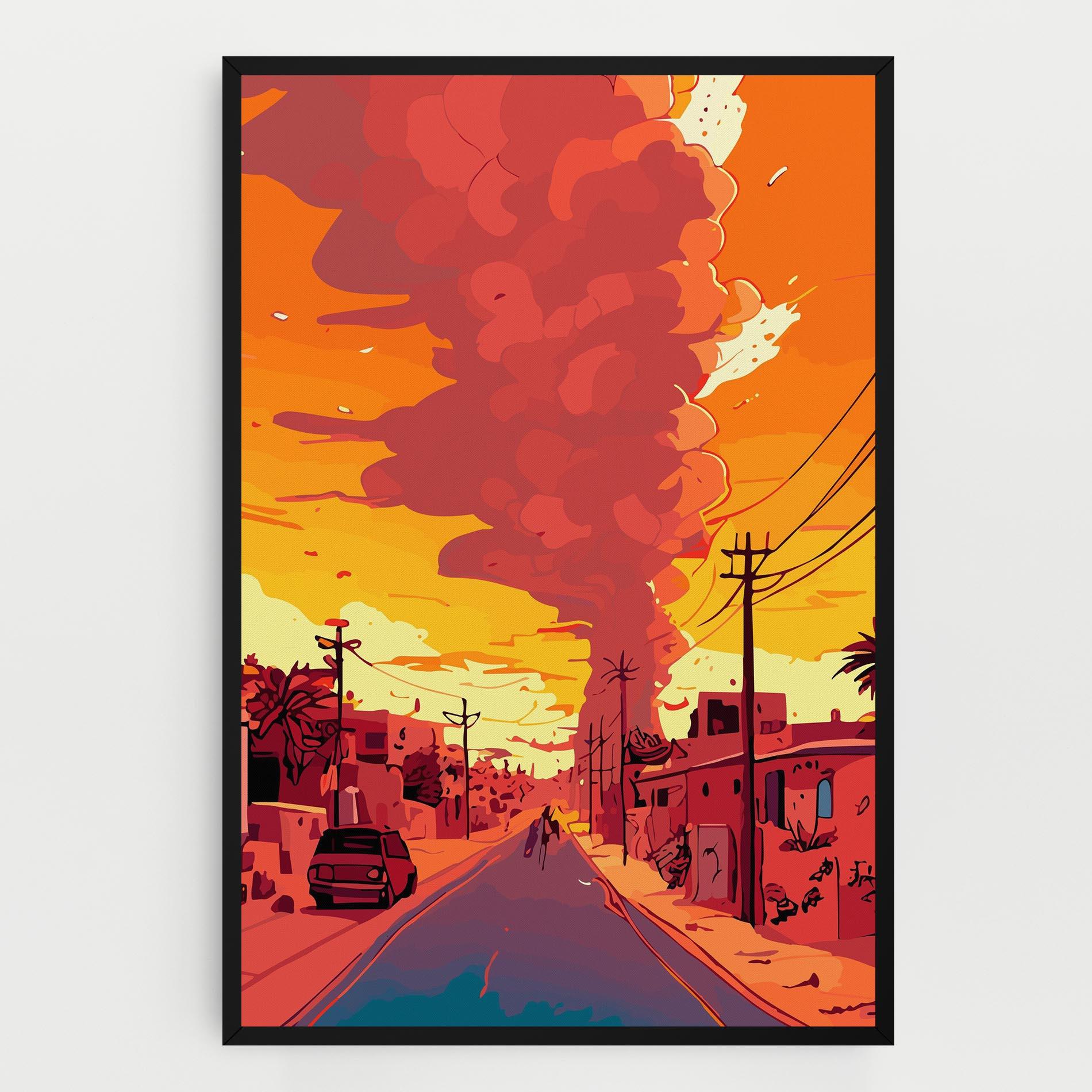 Tablou Canvas African Smoke mockup 0