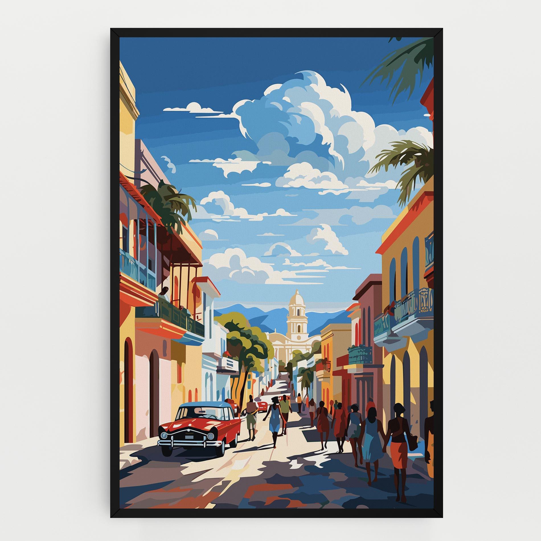 Tablou Canvas African Street mockup 0