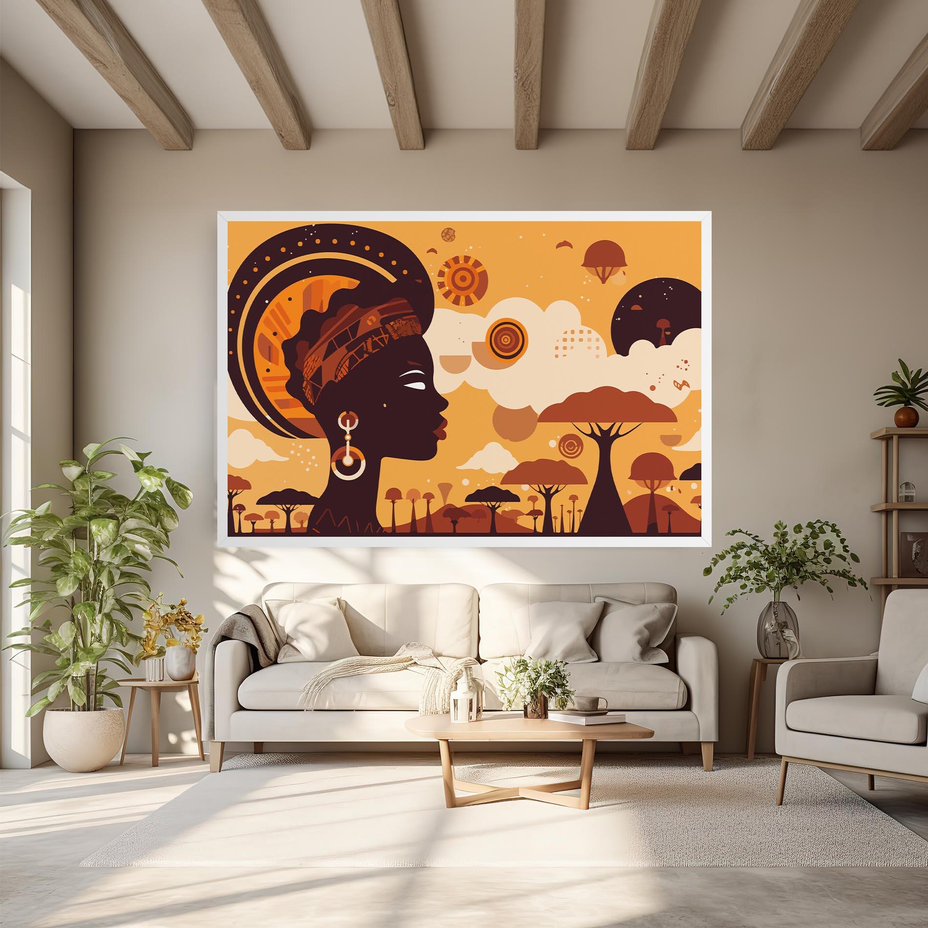 Tablou Canvas African Art mockup 6