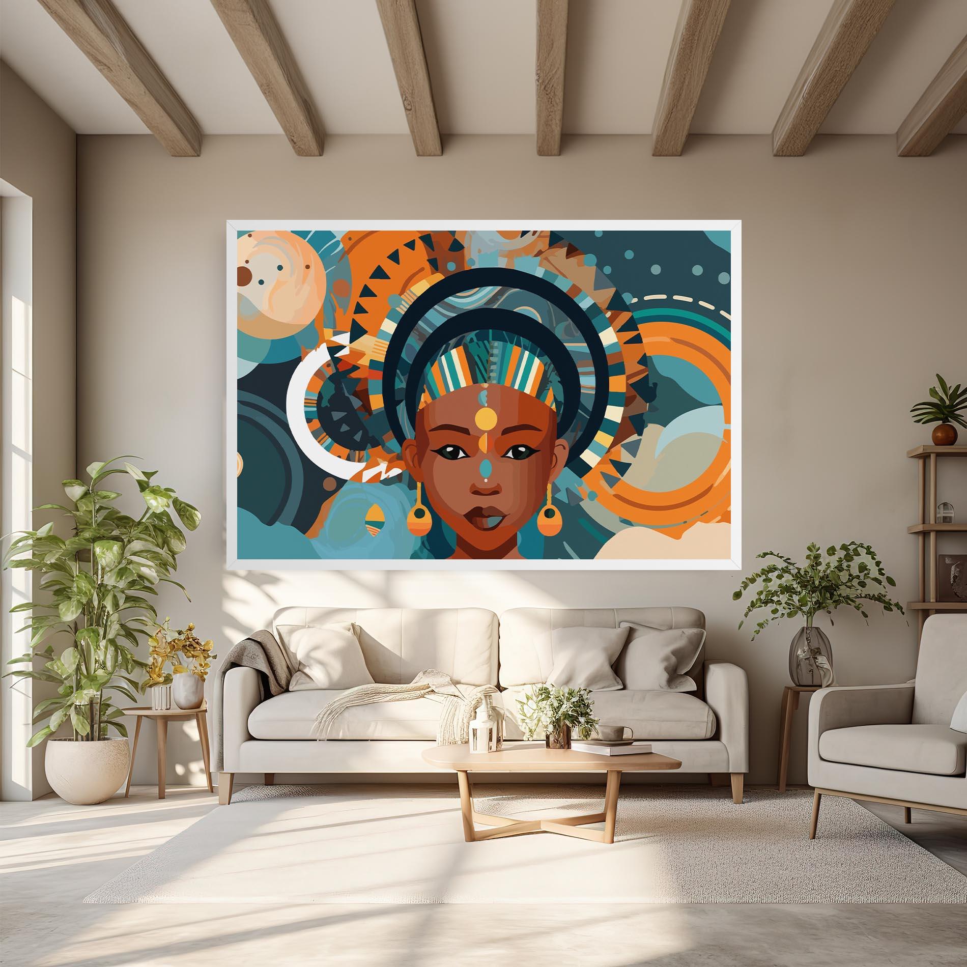 Tablou Canvas African Colorful Child mockup 6