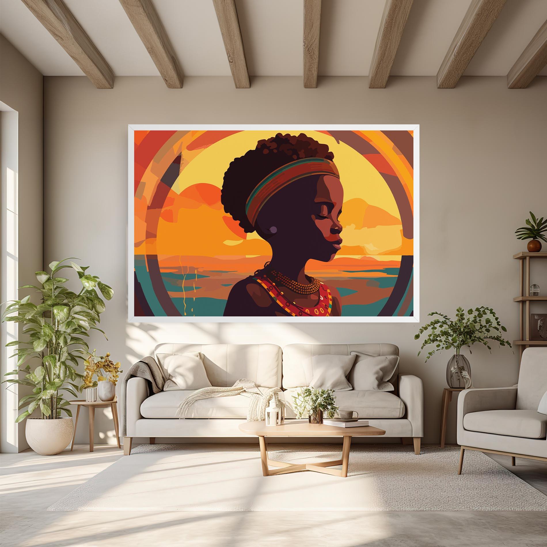 Tablou Canvas African Pretty Child mockup 6