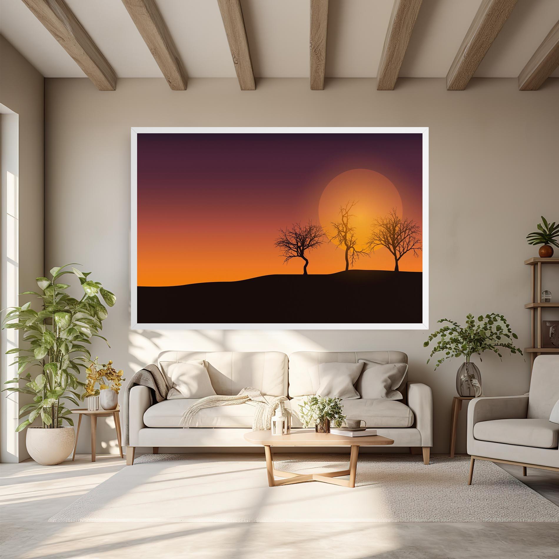 Tablou Canvas African Sunset mockup 6