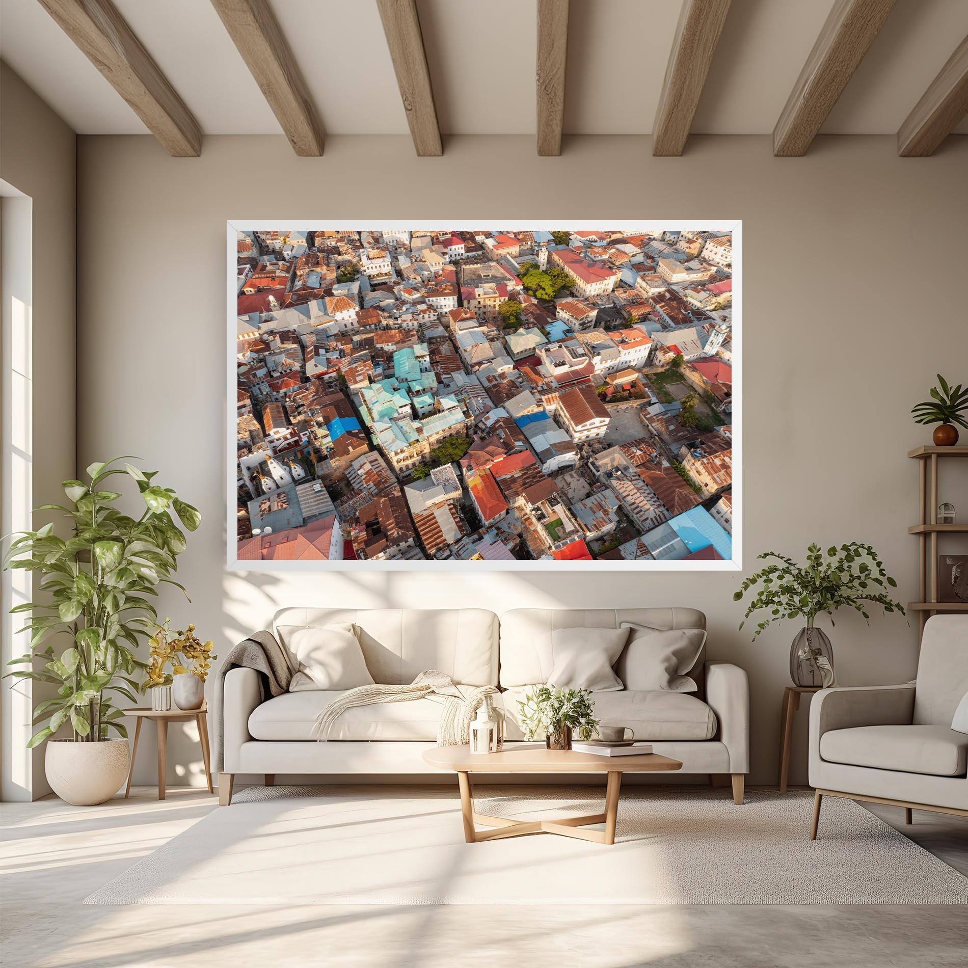 Tablou Canvas Island Tanzania Buildings mockup 6