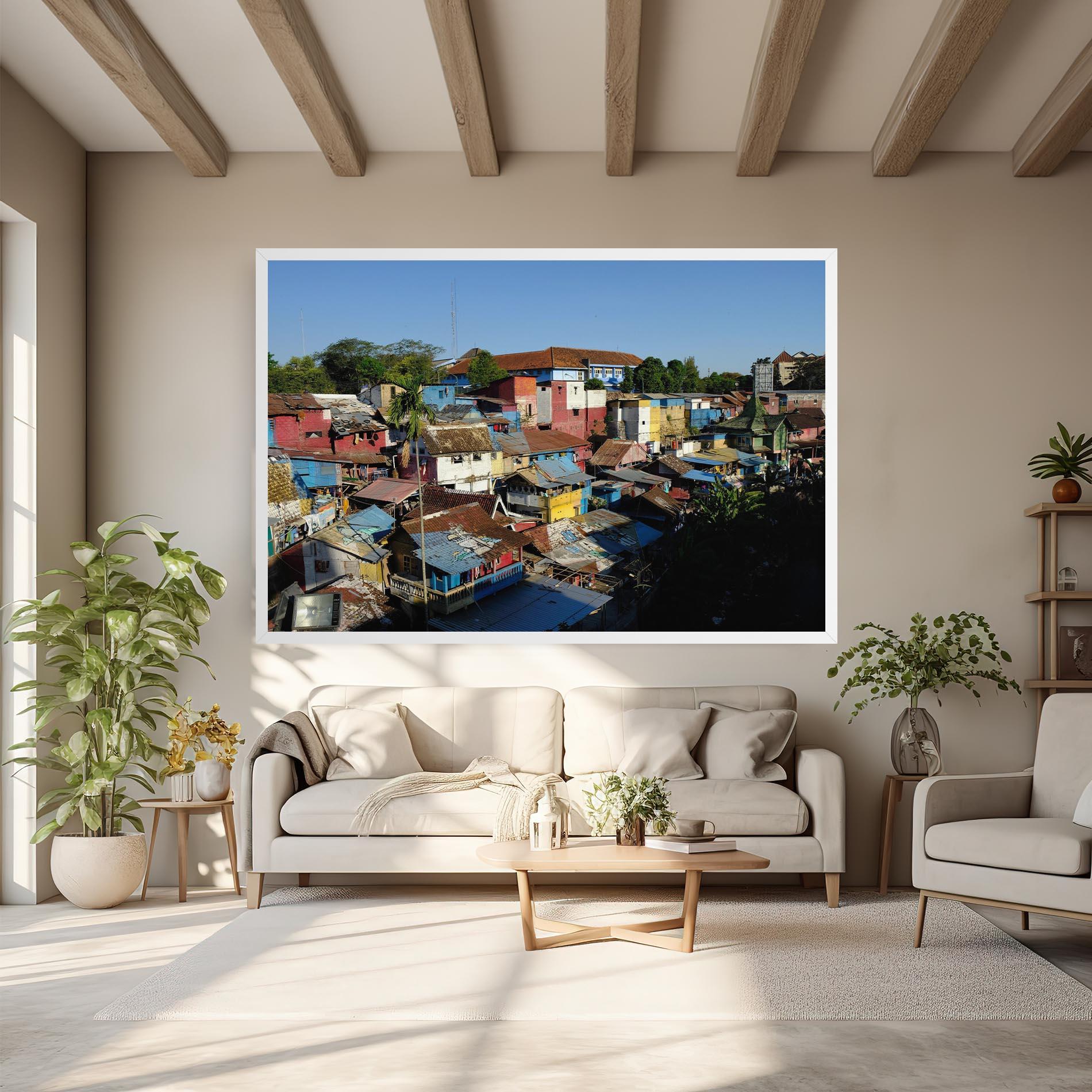 Tablou Canvas Slum Building mockup 6