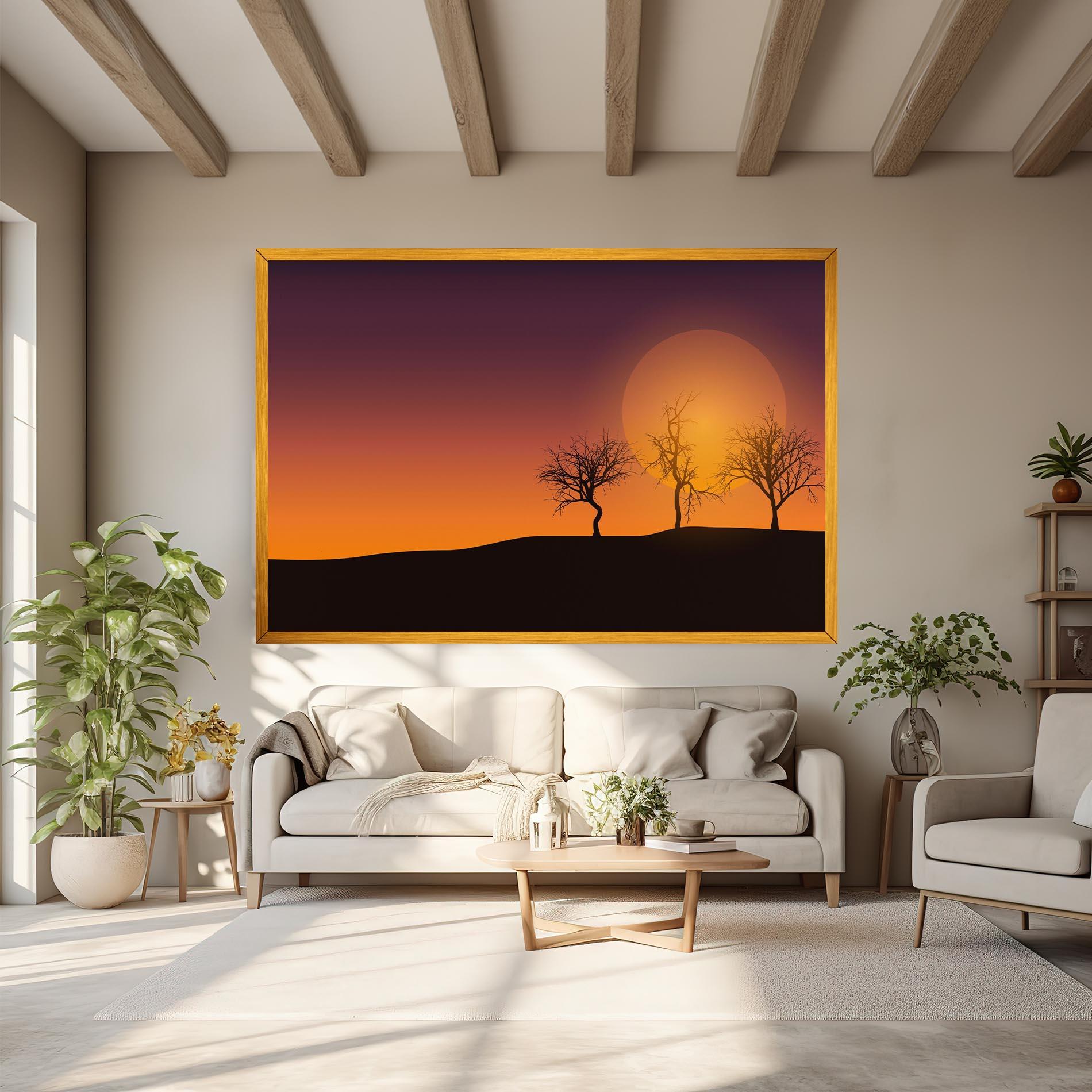 Tablou Canvas African Sunset mockup 6