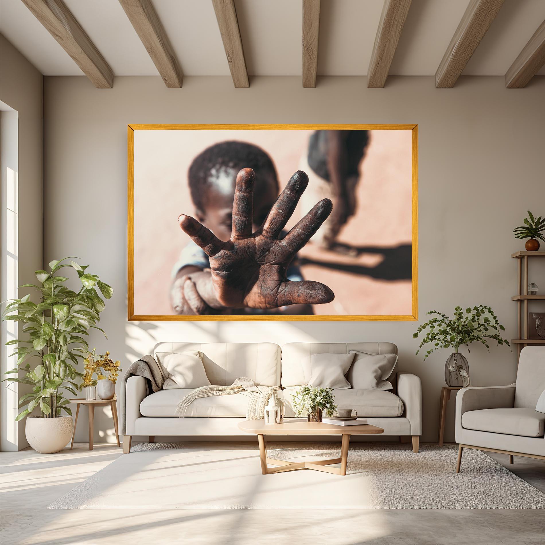 Tablou Canvas Little Dirty Hand mockup 6