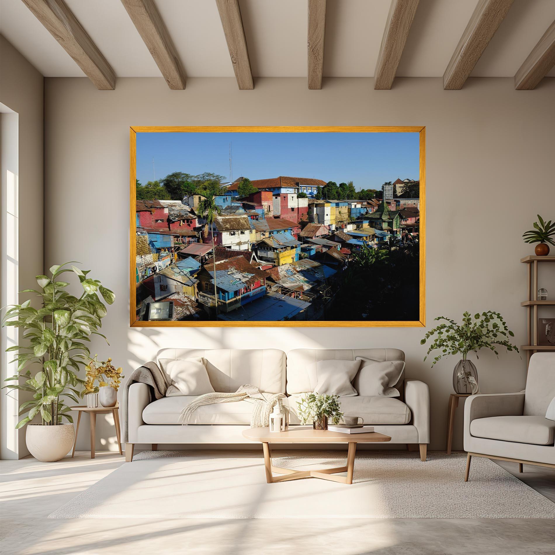 Tablou Canvas Slum Building mockup 6