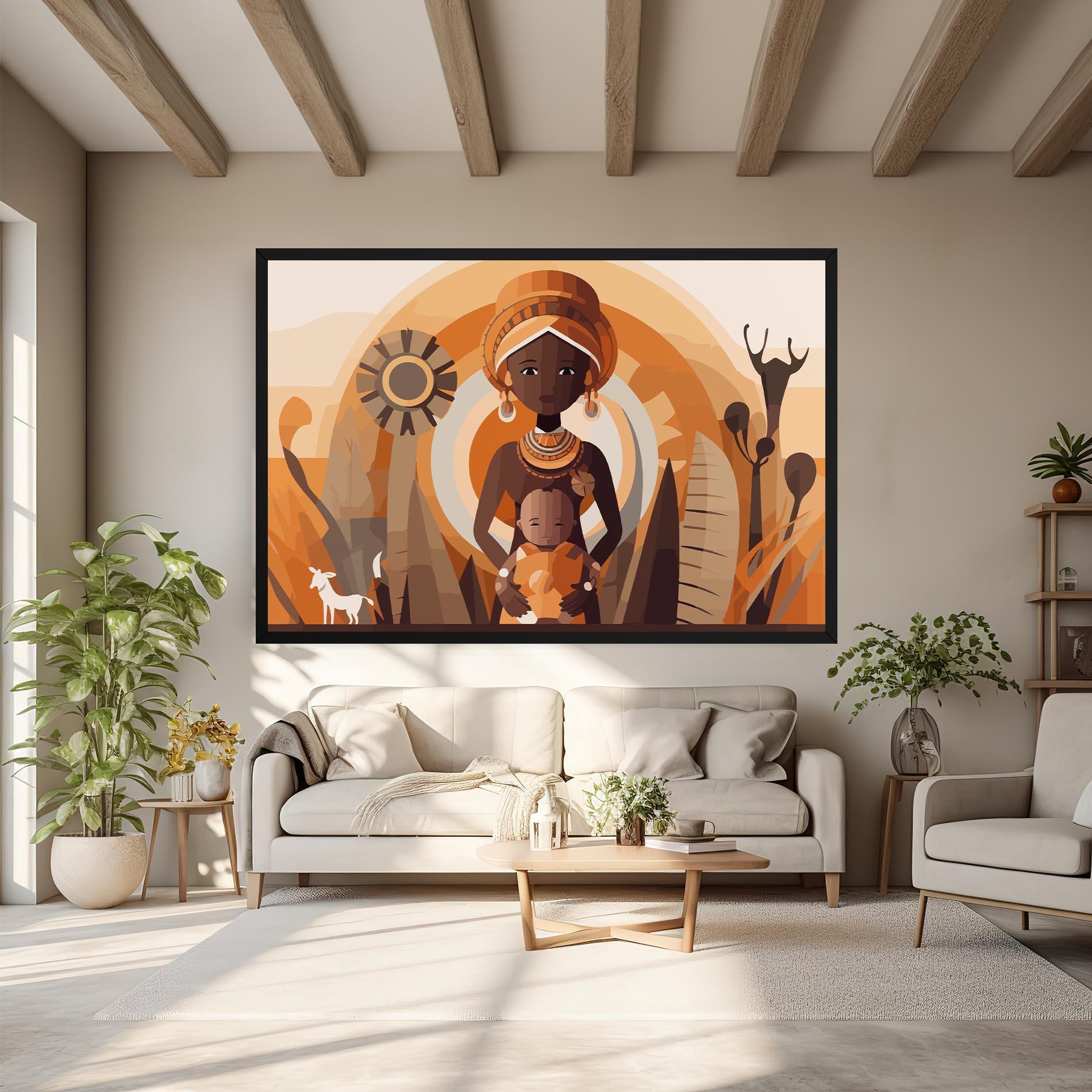 Tablou Canvas African Baby mockup 6