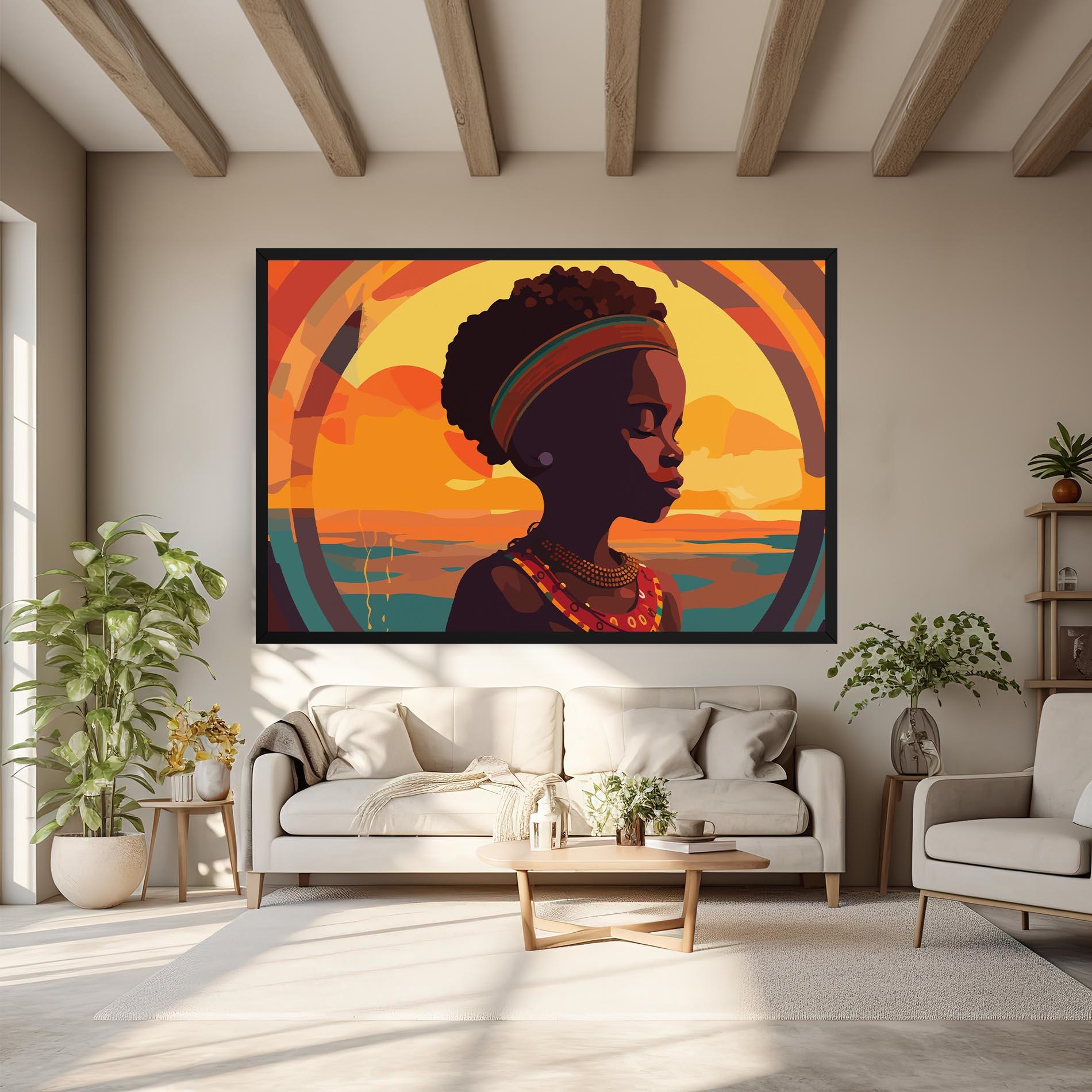Tablou Canvas African Pretty Child mockup 6