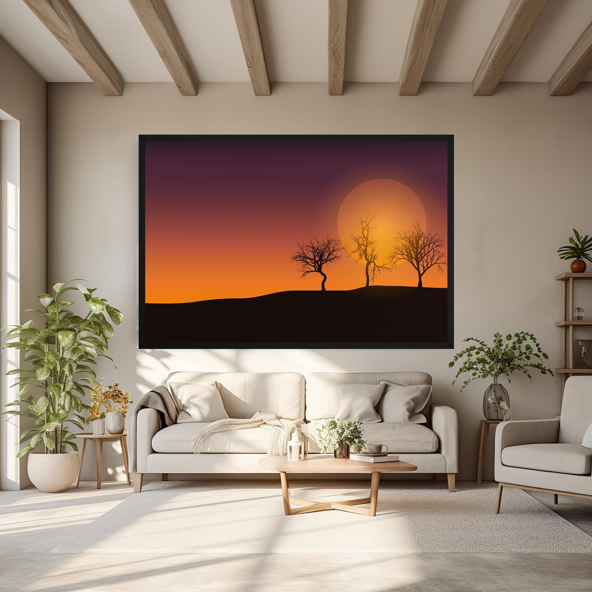 Tablou Canvas African Sunset mockup 6