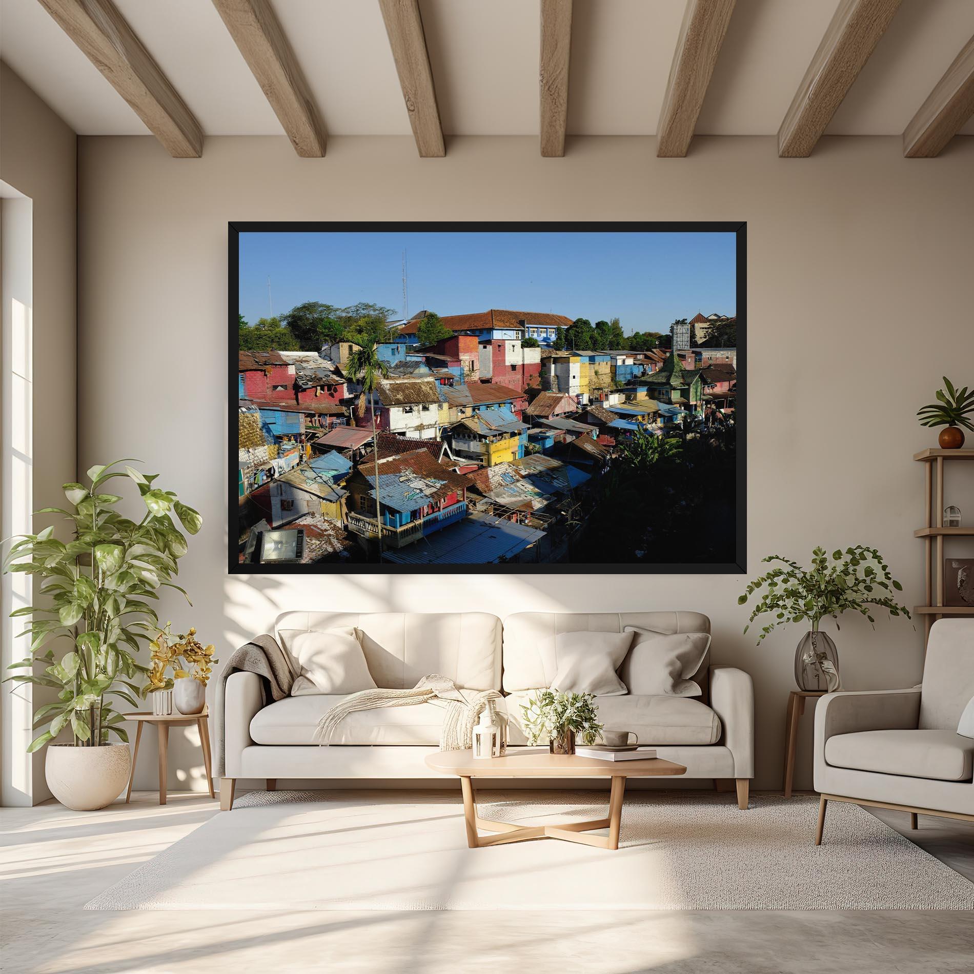 Tablou Canvas Slum Building mockup 6