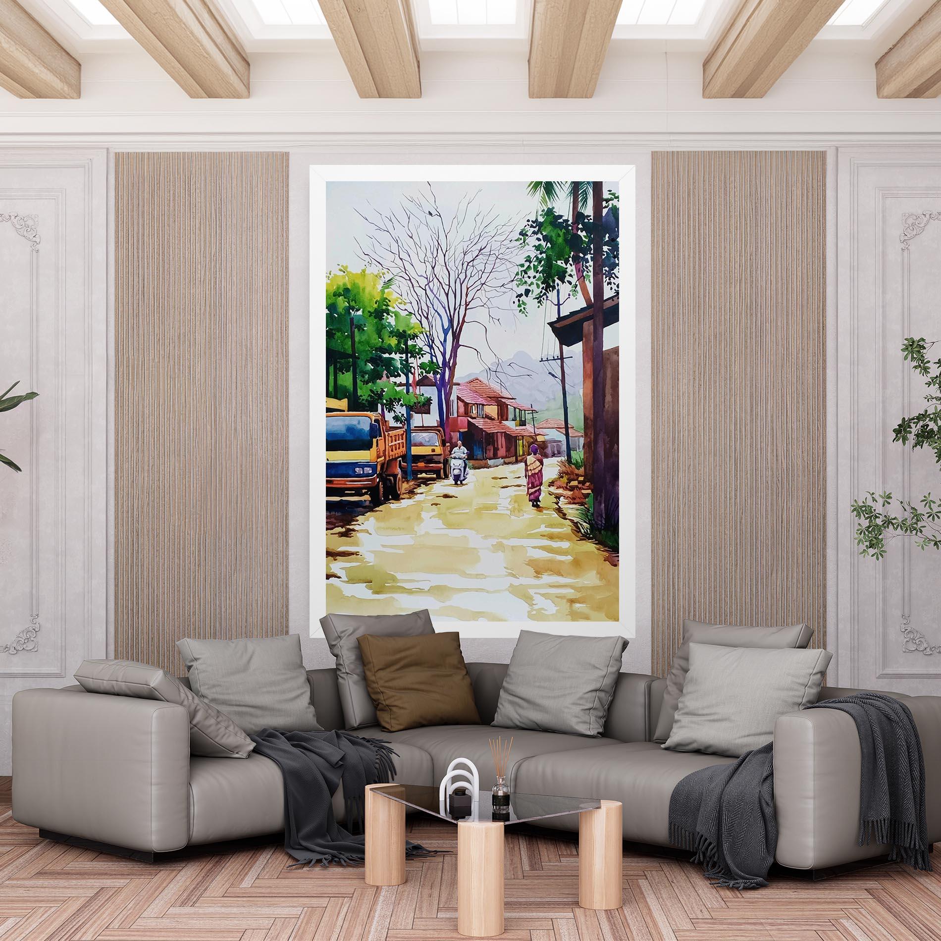 Tablou Canvas African City mockup 6