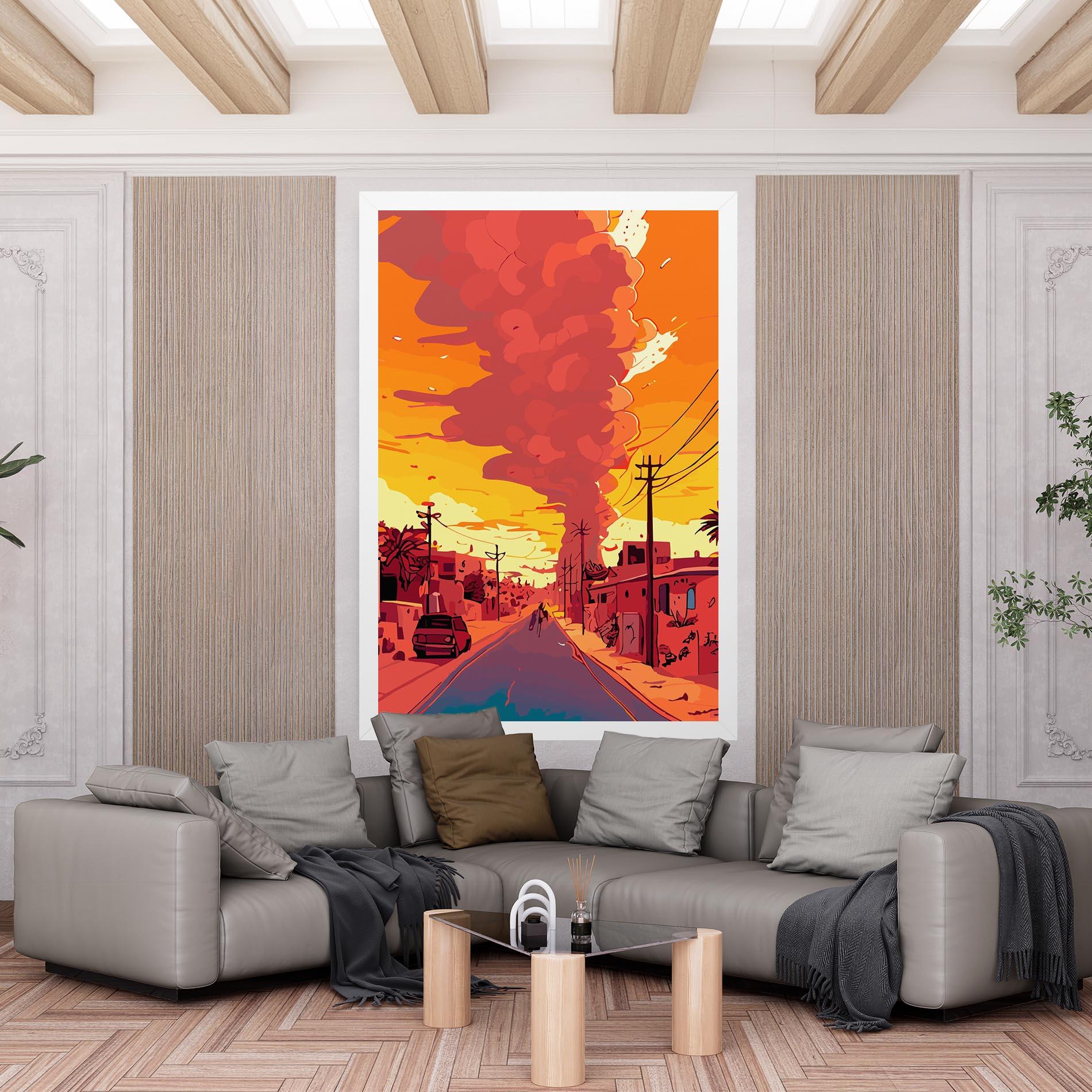 Tablou Canvas African Smoke mockup 6