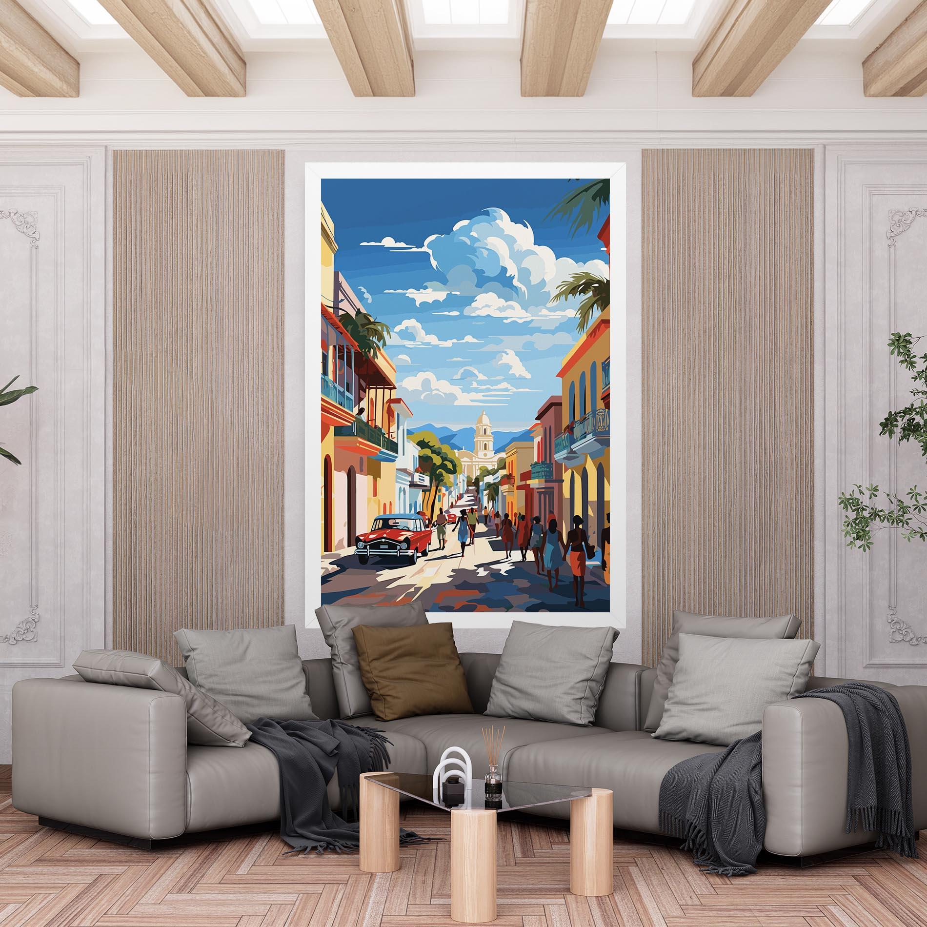 Tablou Canvas African Street mockup 6