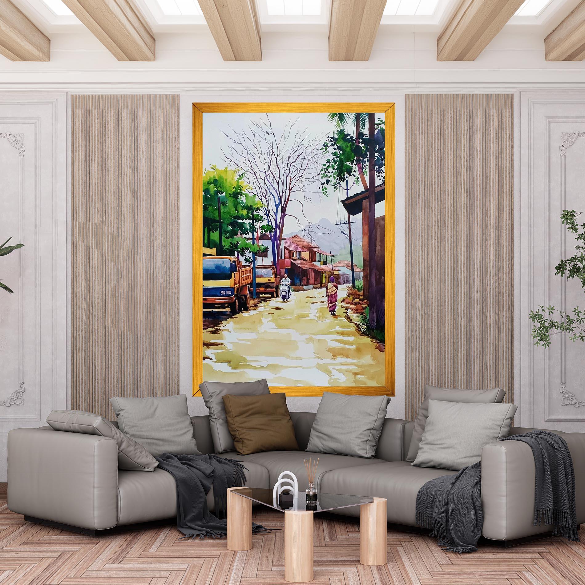 Tablou Canvas African City mockup 6