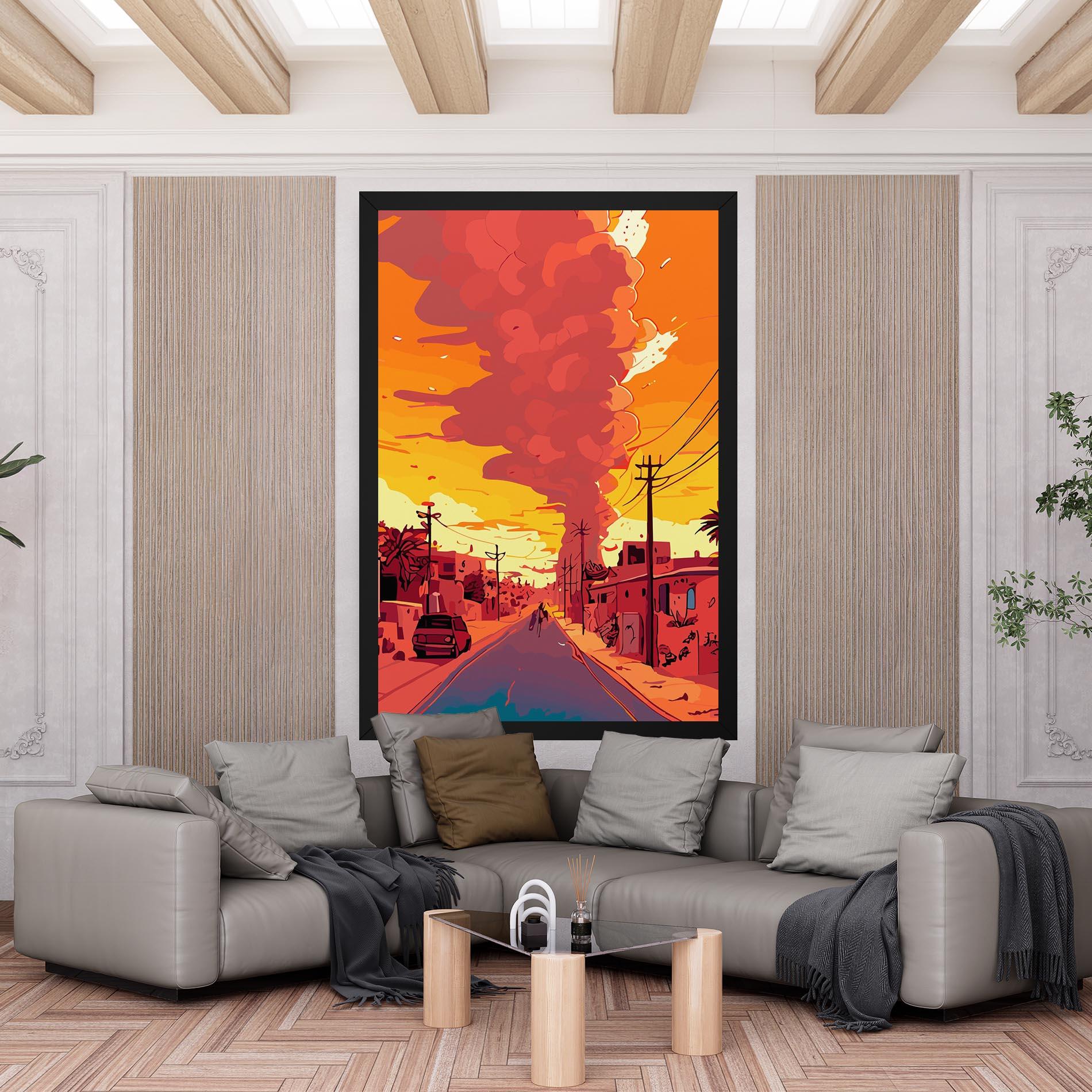 Tablou Canvas African Smoke mockup 6