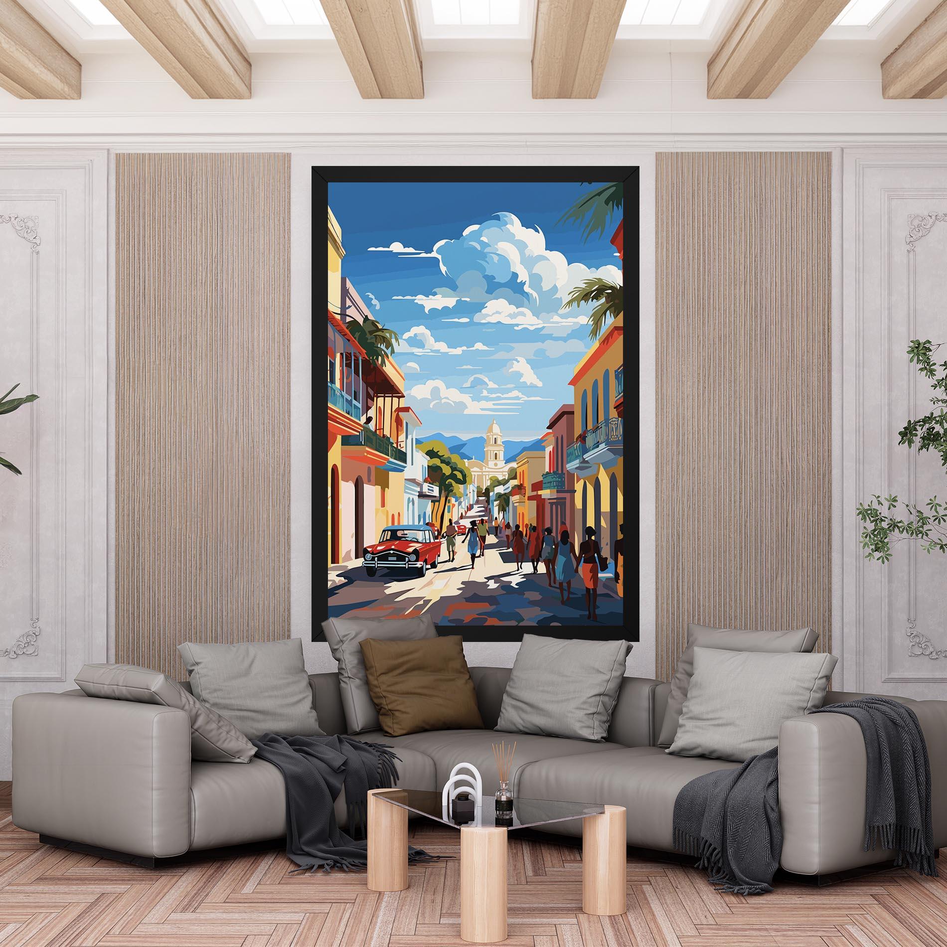 Tablou Canvas African Street mockup 6