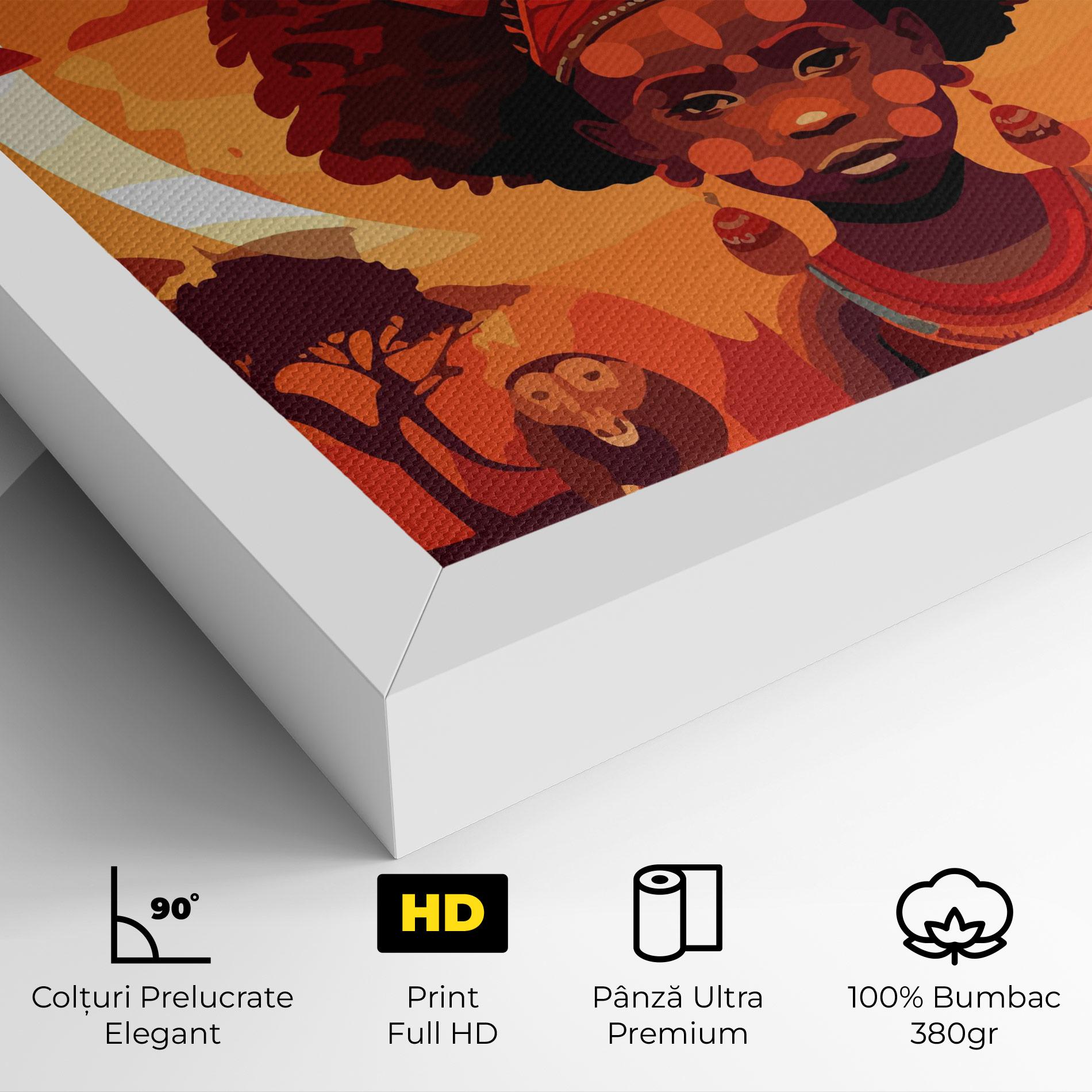 Tablou Canvas African Chid mockup 4