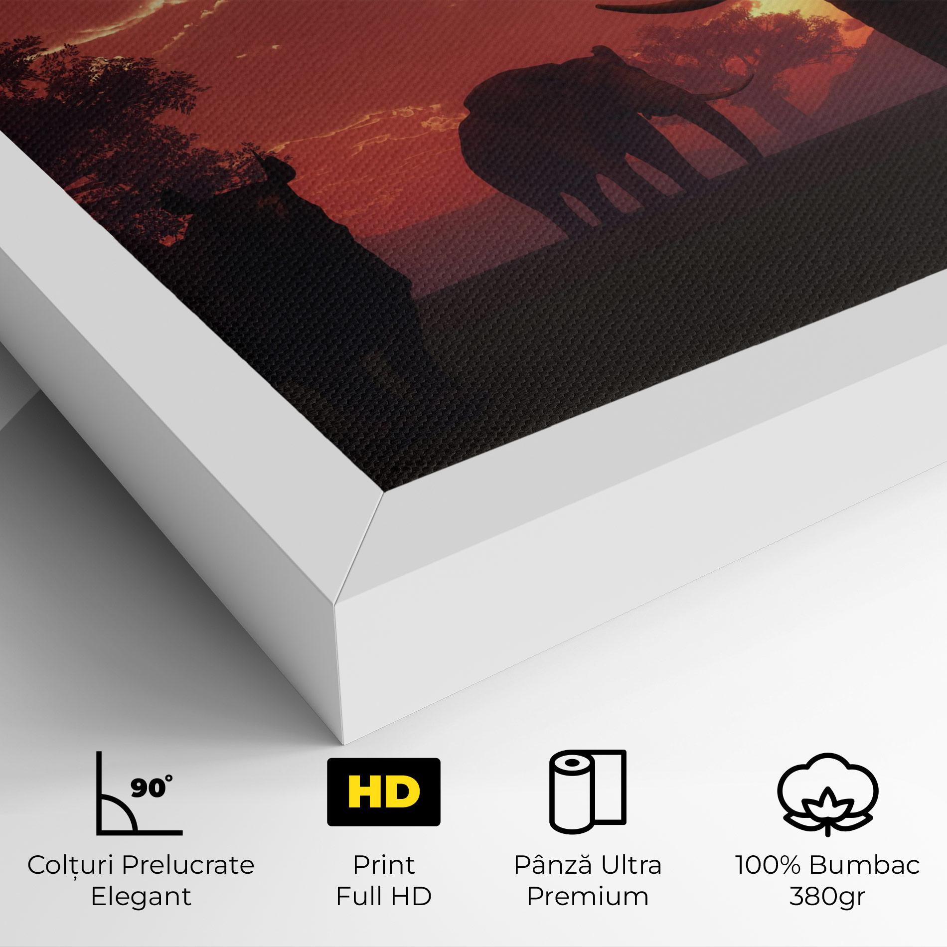 Tablou Canvas African Elephant View mockup 4
