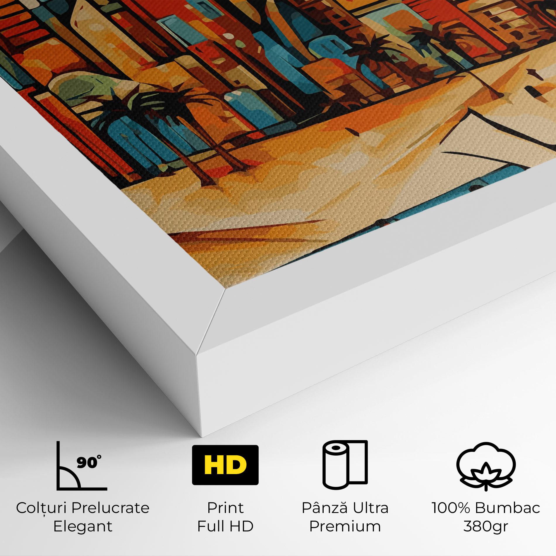 Tablou Canvas African Moon mockup 4