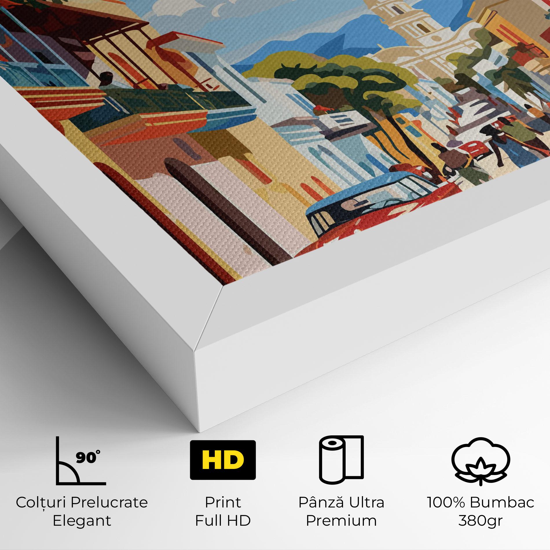 Tablou Canvas African Street mockup 4