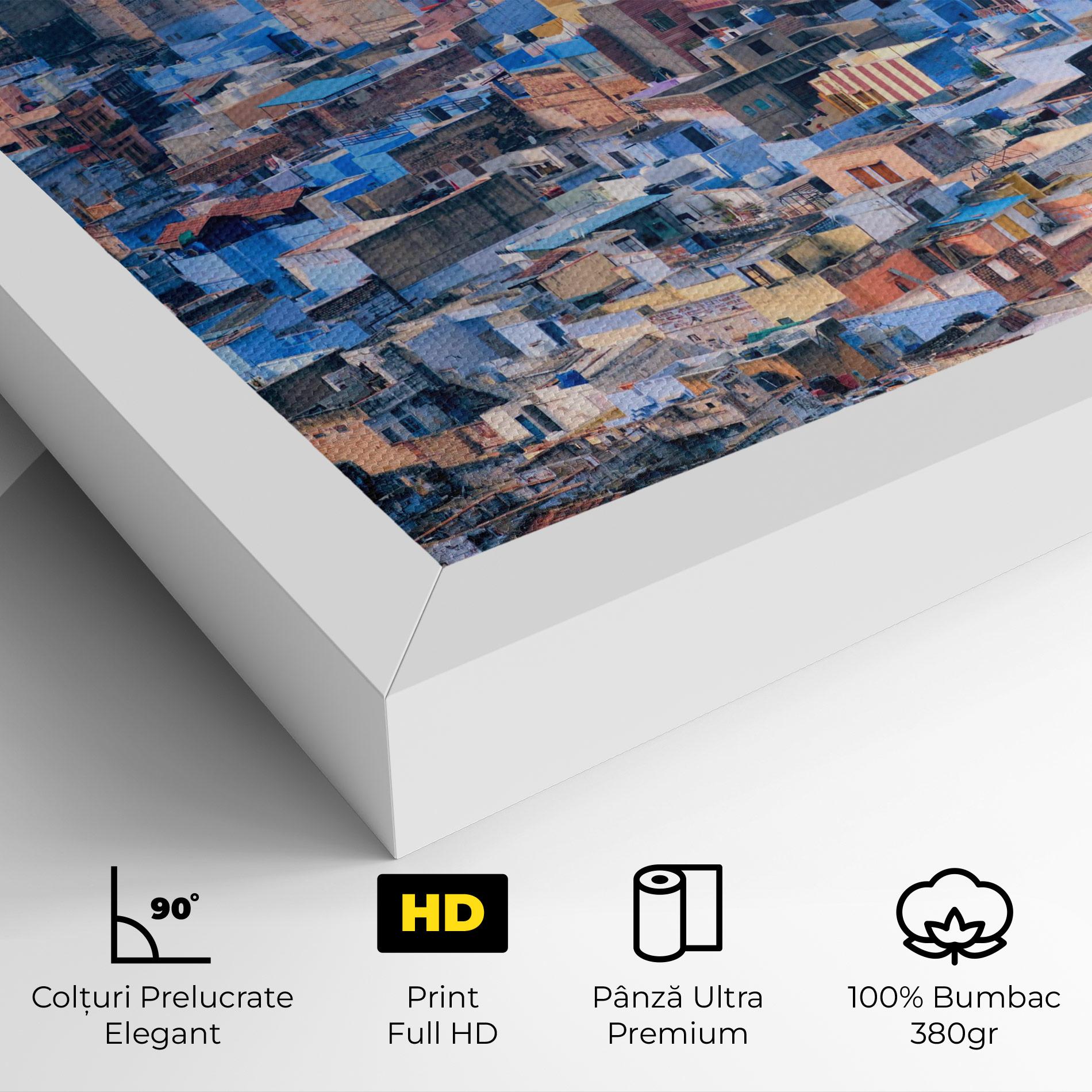 Tablou Canvas Blue City India mockup 4