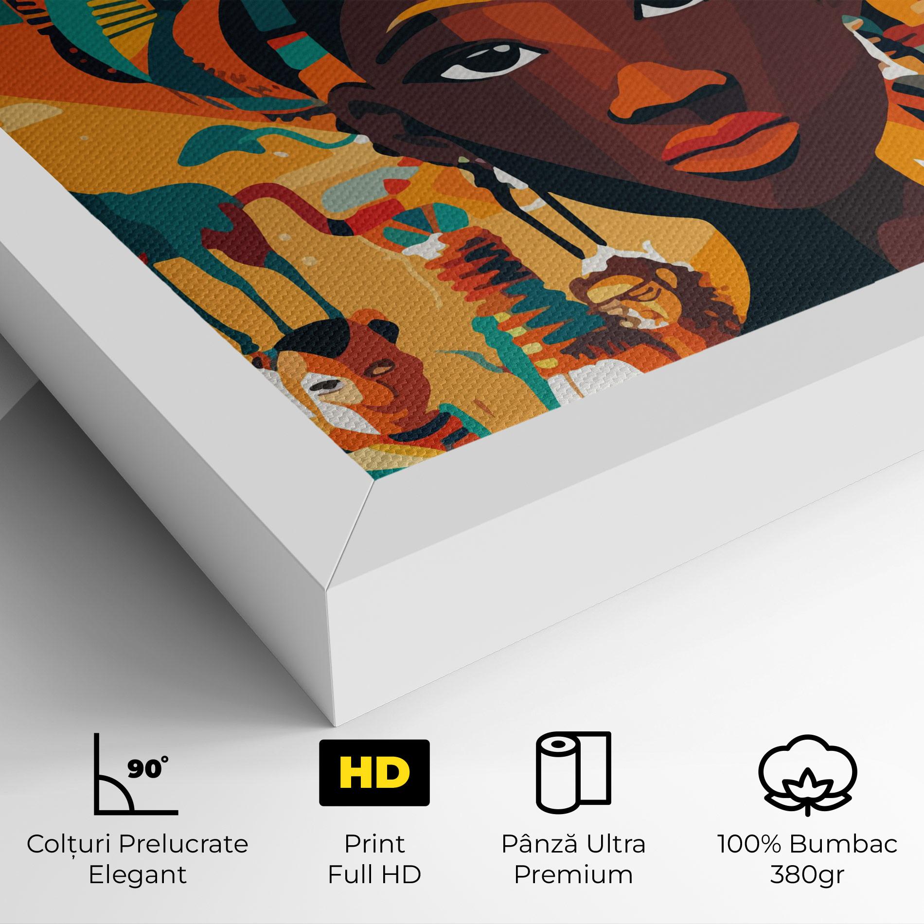Tablou Canvas Child Africa Art mockup 4