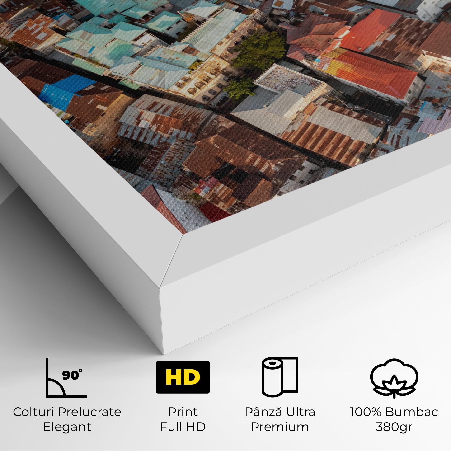 Tablou Canvas Island Tanzania Buildings mockup 4