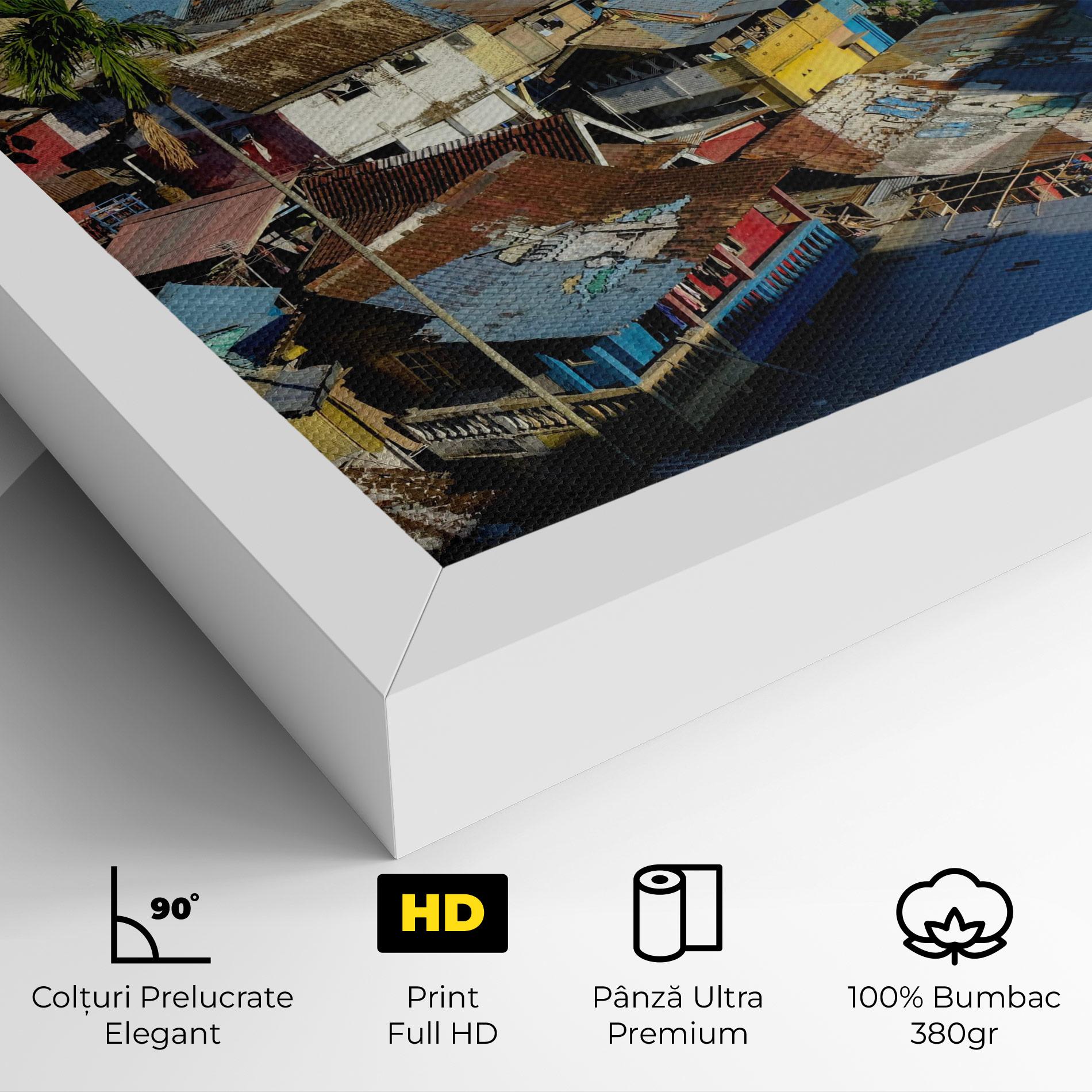Tablou Canvas Slum Building mockup 4