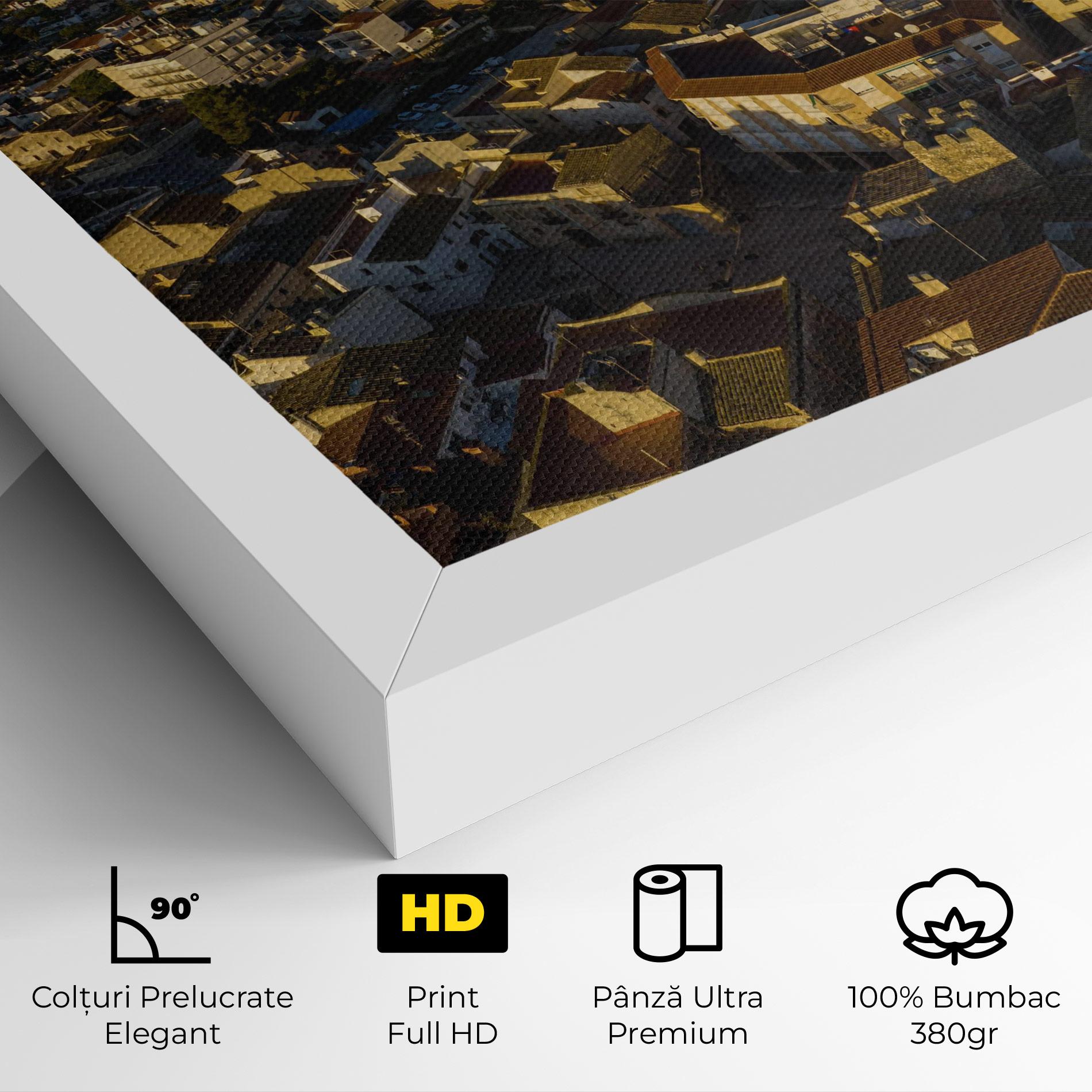 Tablou Canvas Streets Town Sunrise mockup 4