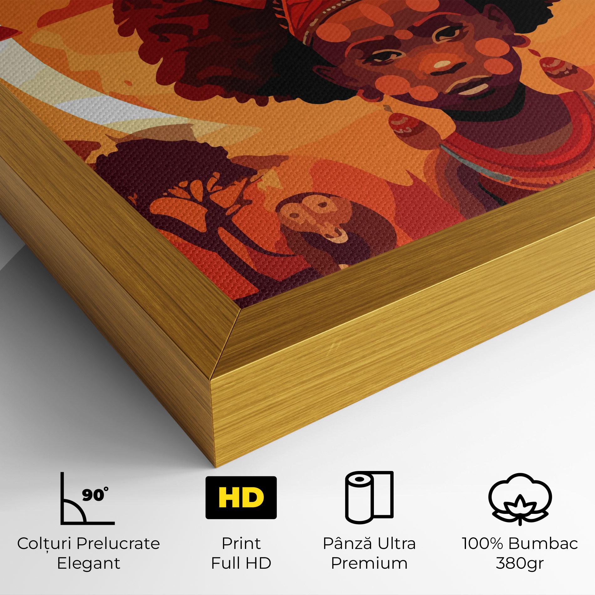 Tablou Canvas African Chid mockup 4