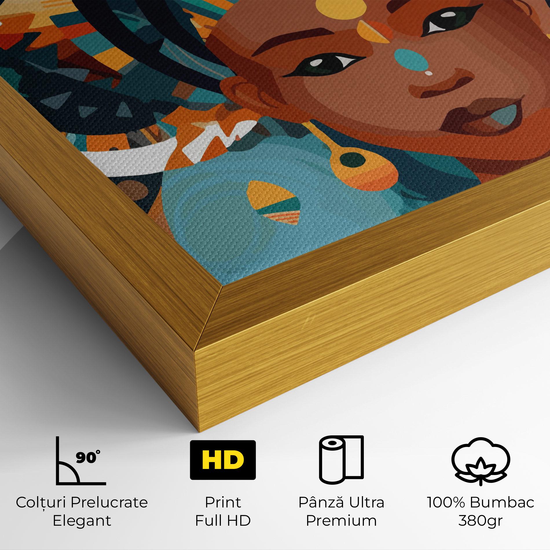 Tablou Canvas African Colorful Child mockup 4