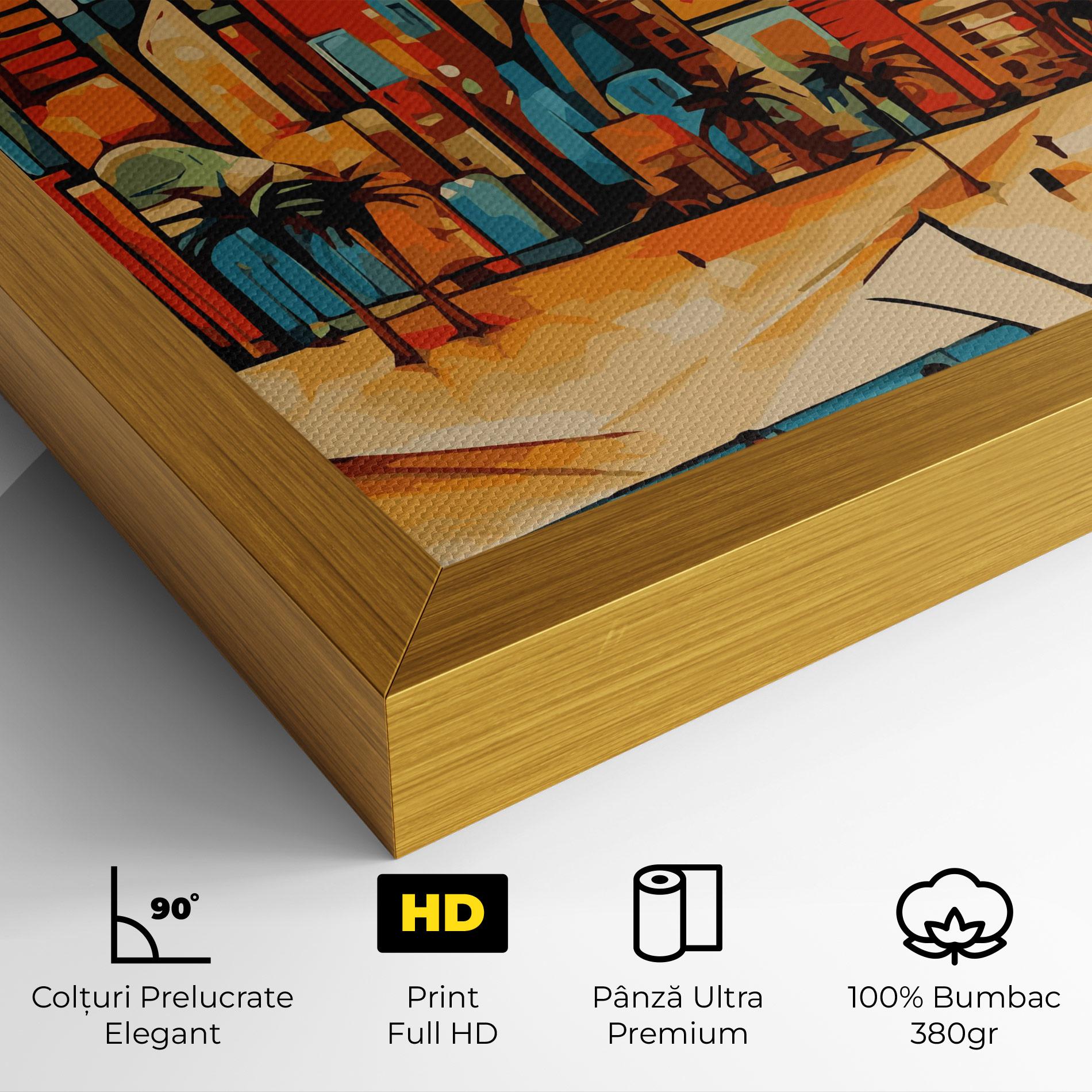 Tablou Canvas African Moon mockup 4