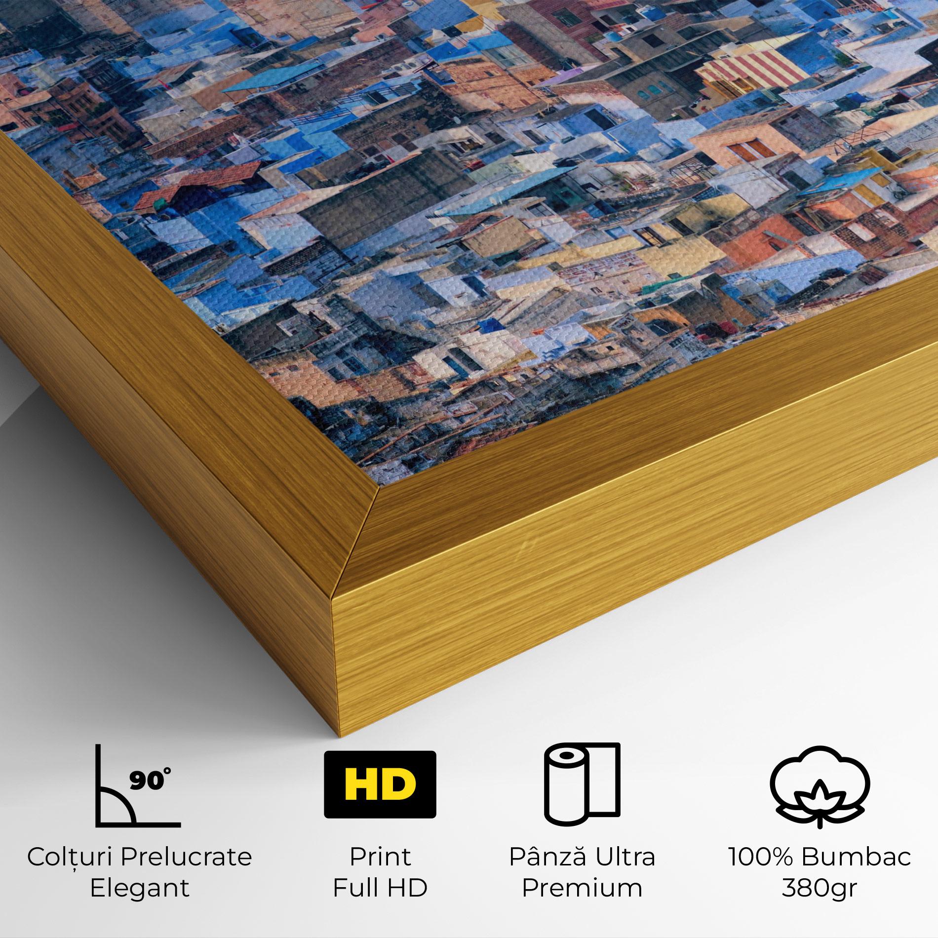 Tablou Canvas Blue City India mockup 4