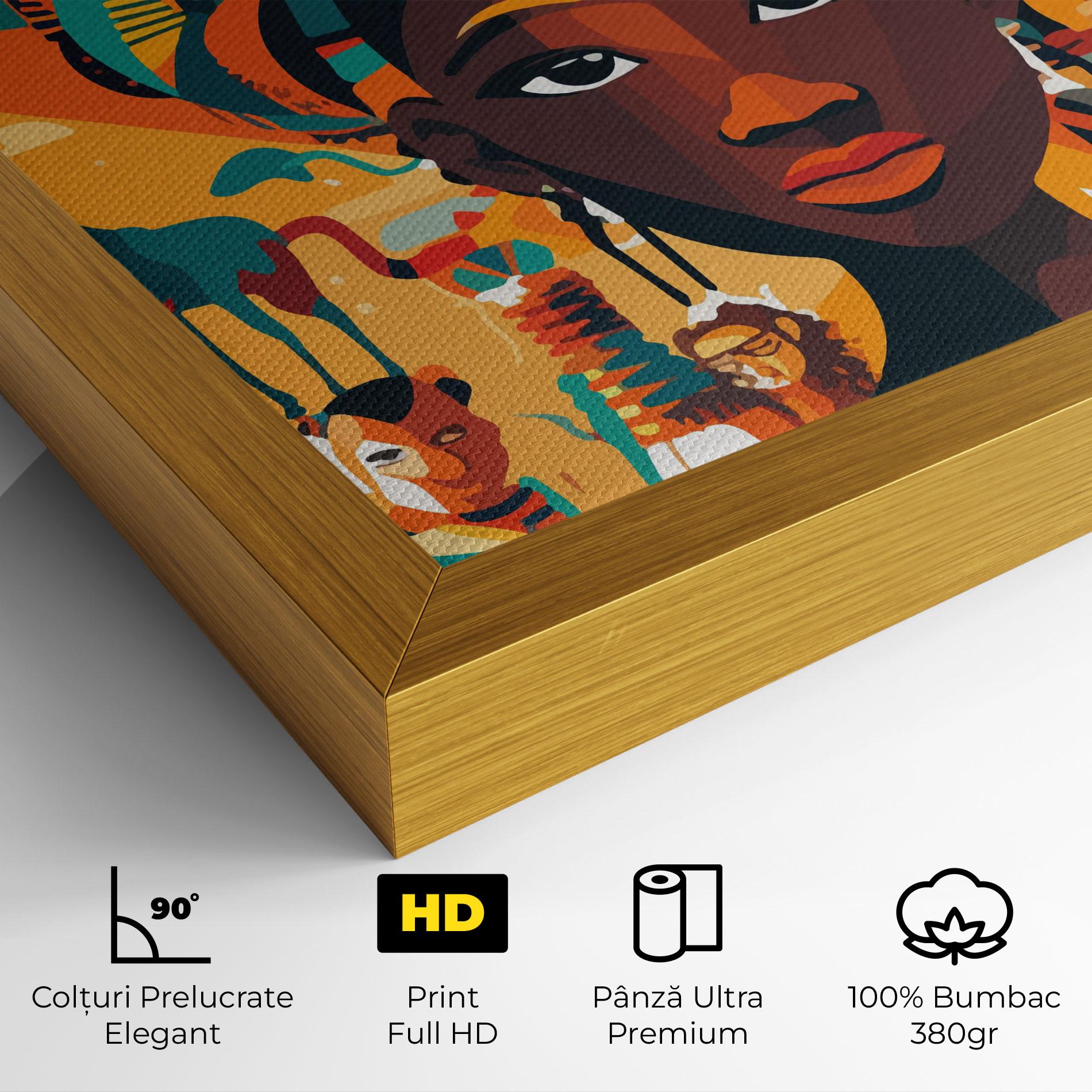 Tablou Canvas Child Africa Art mockup 4