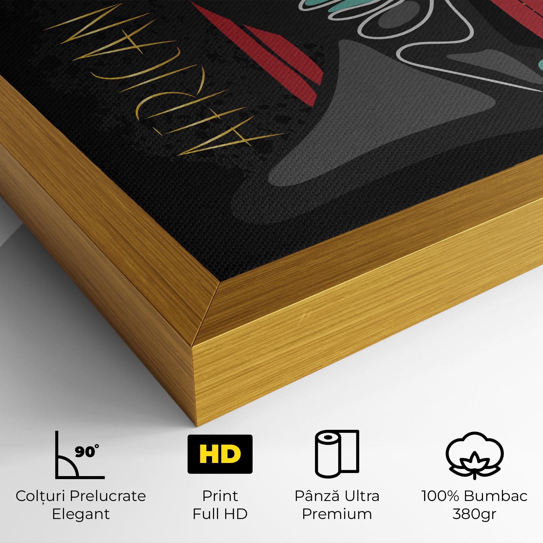 Tablou Canvas Gold African Girl mockup 4