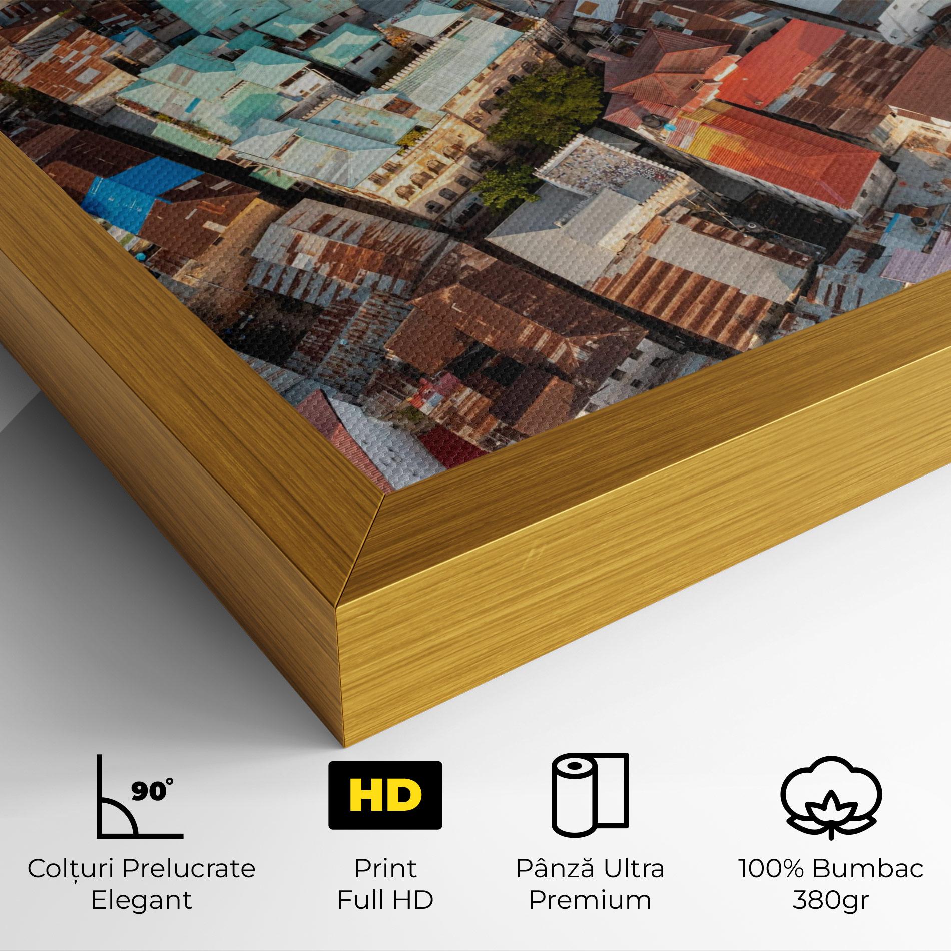 Tablou Canvas Island Tanzania Buildings mockup 4