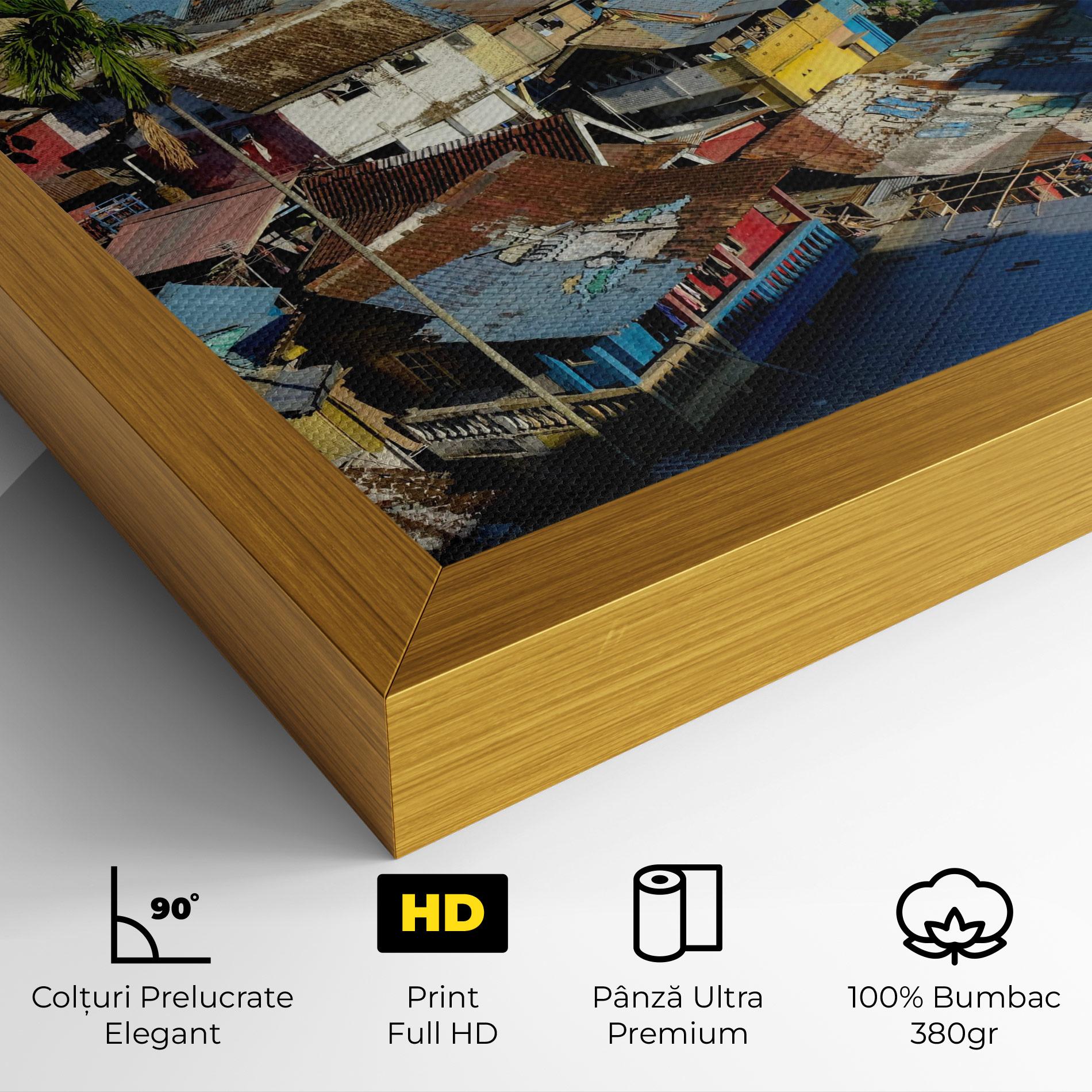 Tablou Canvas Slum Building mockup 4
