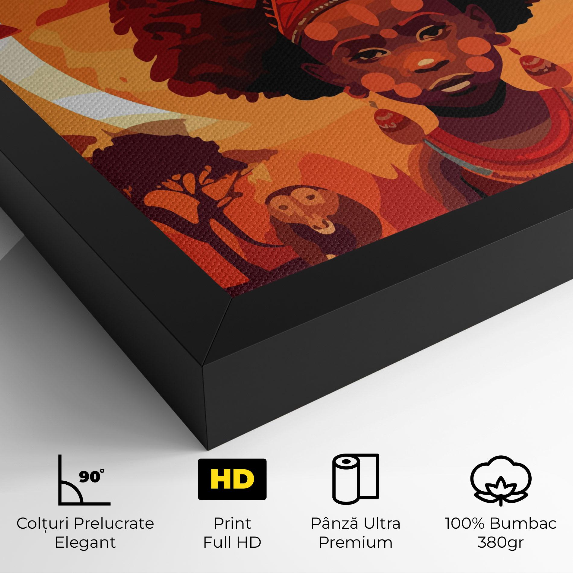 Tablou Canvas African Chid mockup 4