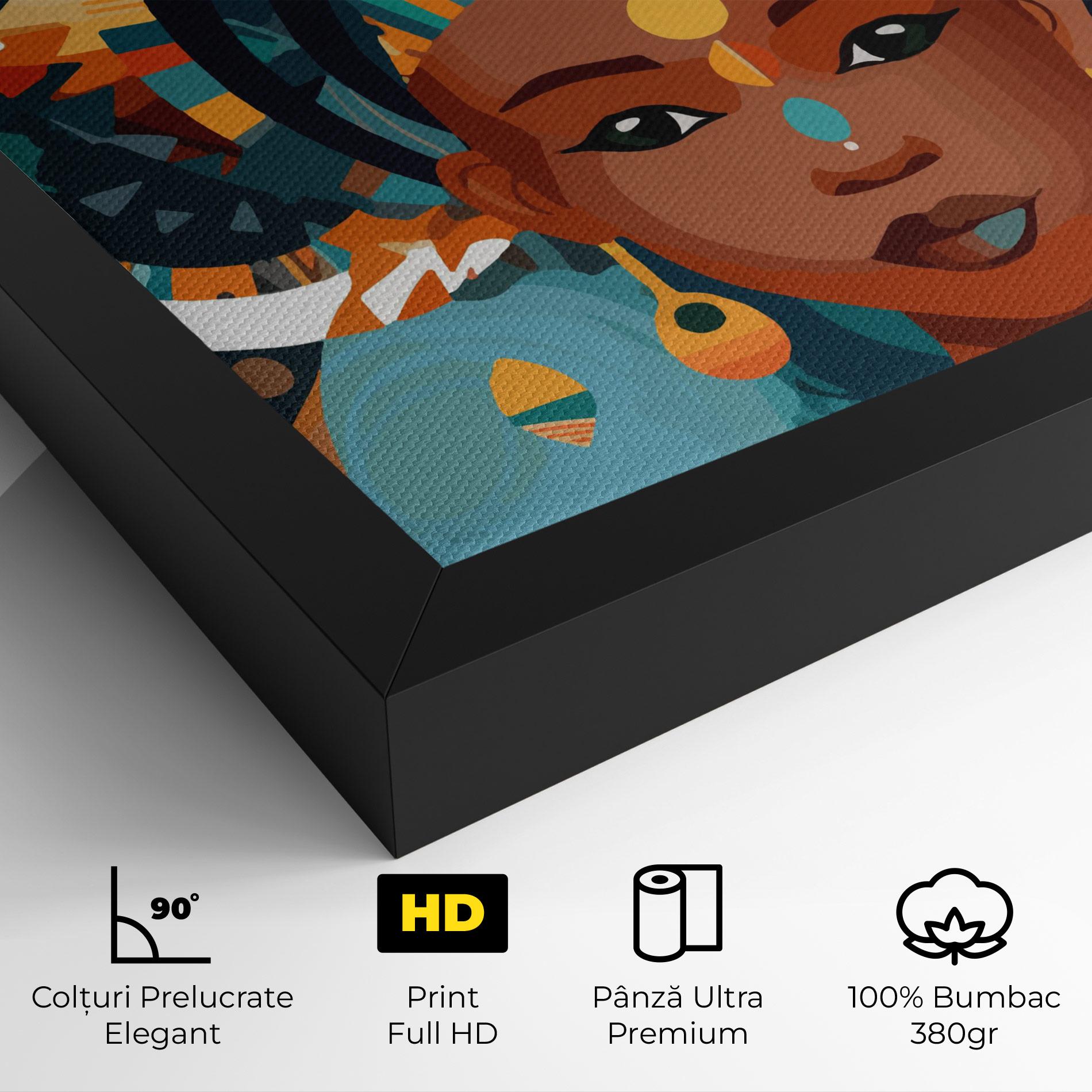 Tablou Canvas African Colorful Child mockup 4